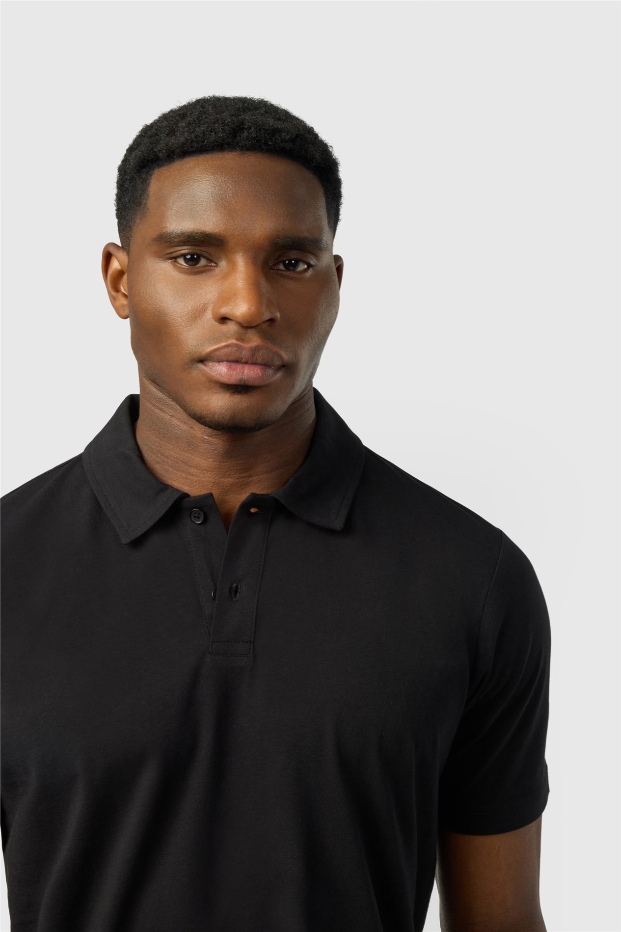Ted Baker Black Cotton Polo