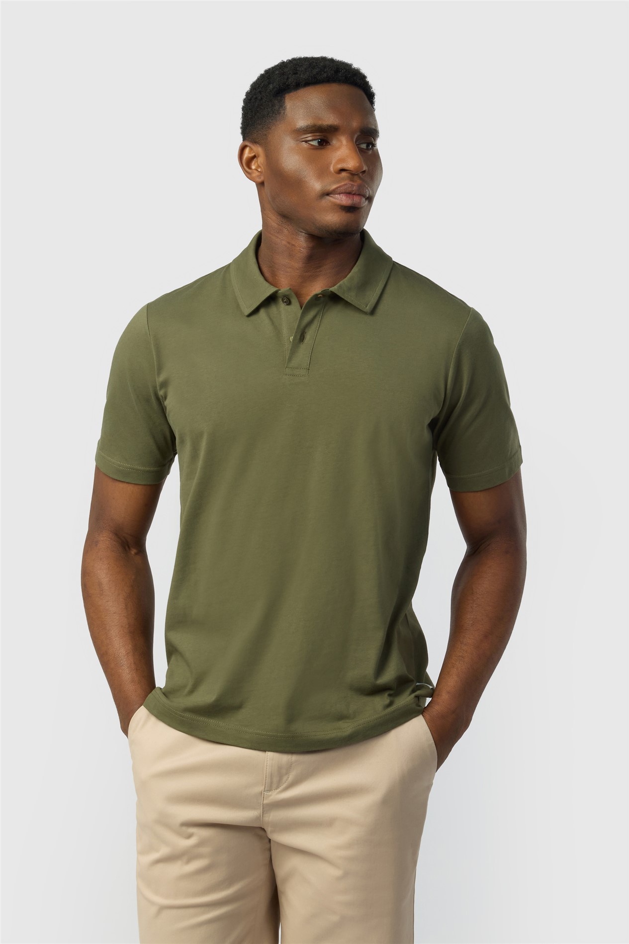 Ted Baker Olive Cotton Polo