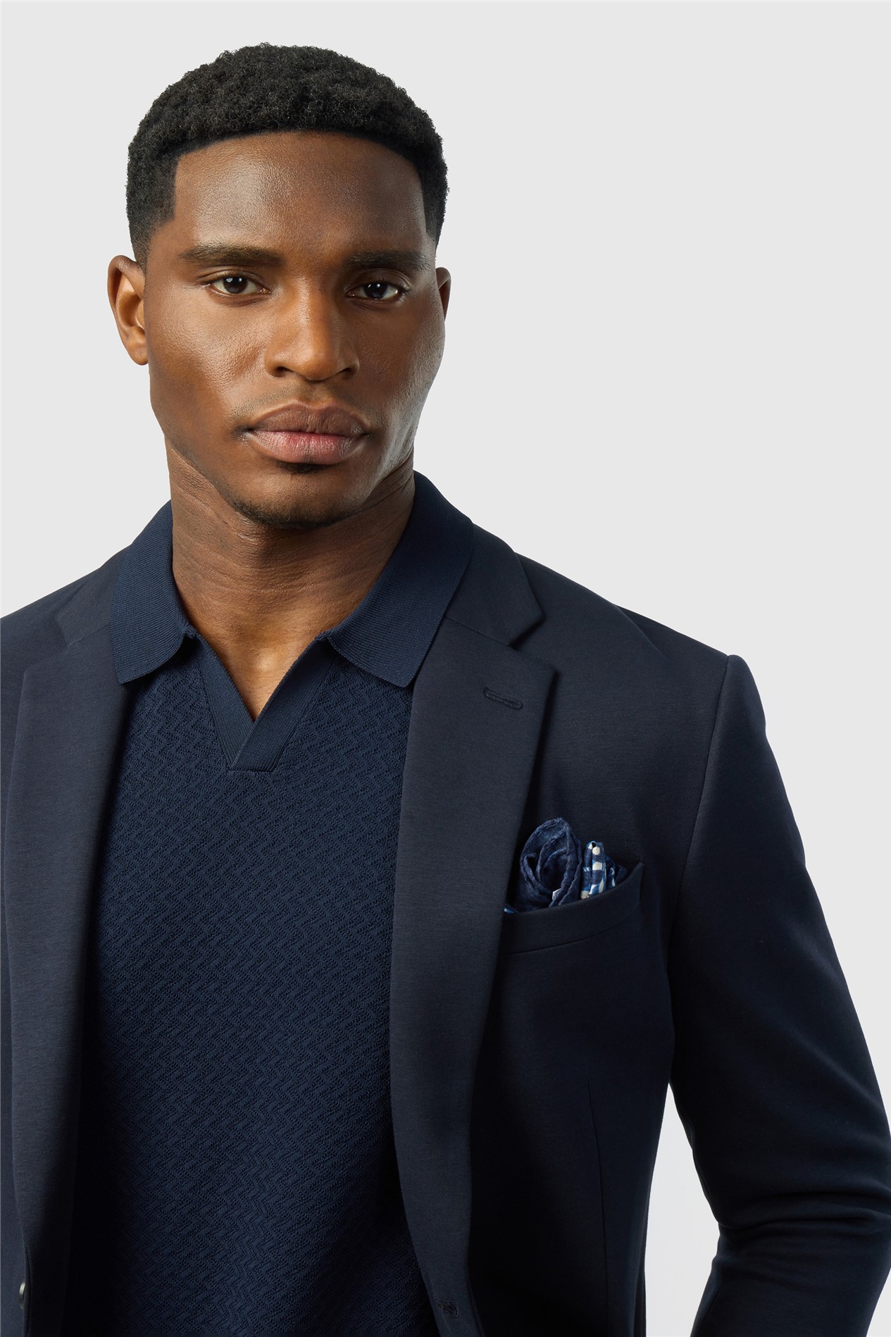 Ted Baker Navy Smart Jersey Blazer