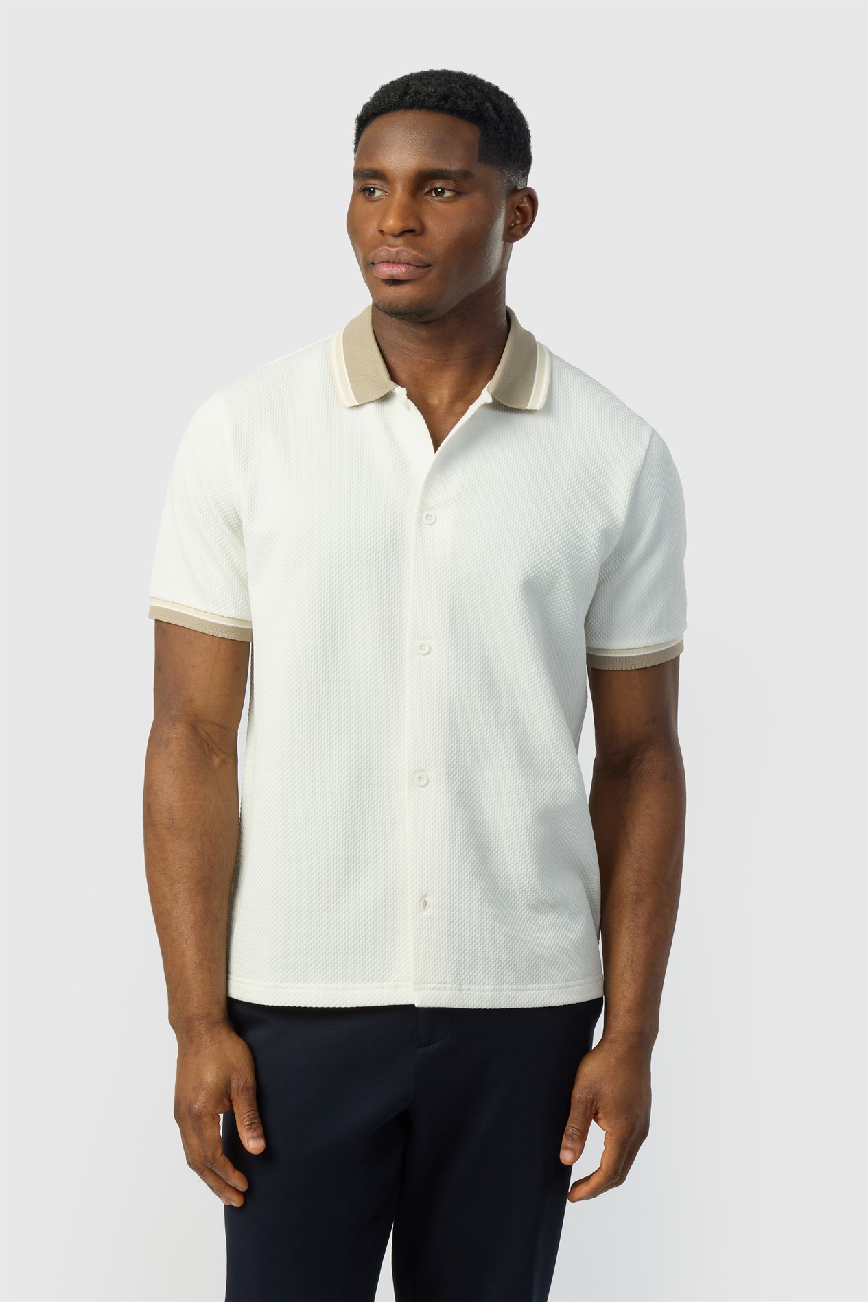 Ted Baker Ivory Textured Shirt