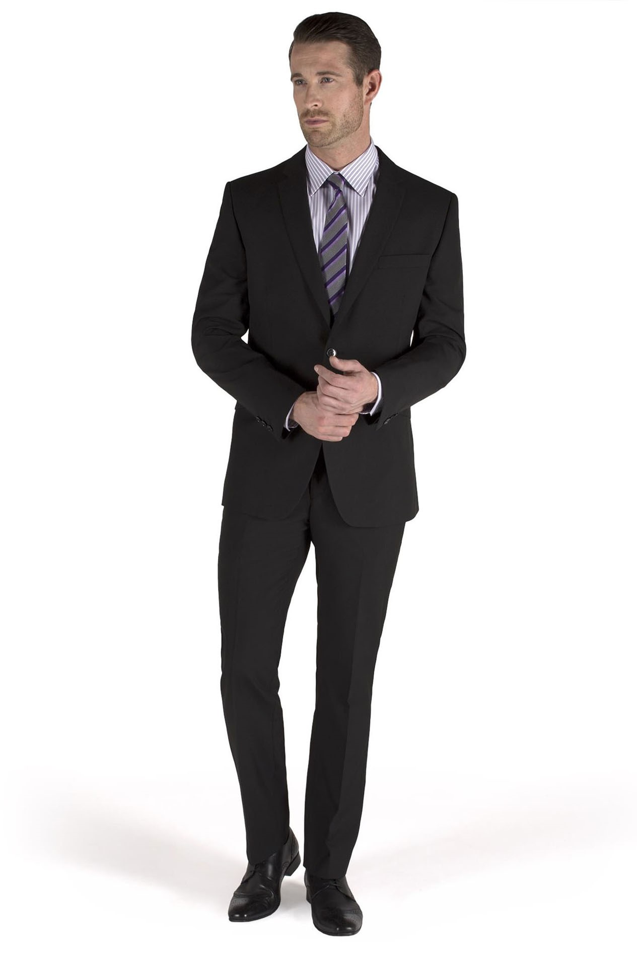 Suit Direct Black Tailored Fit Suit Suit Direct