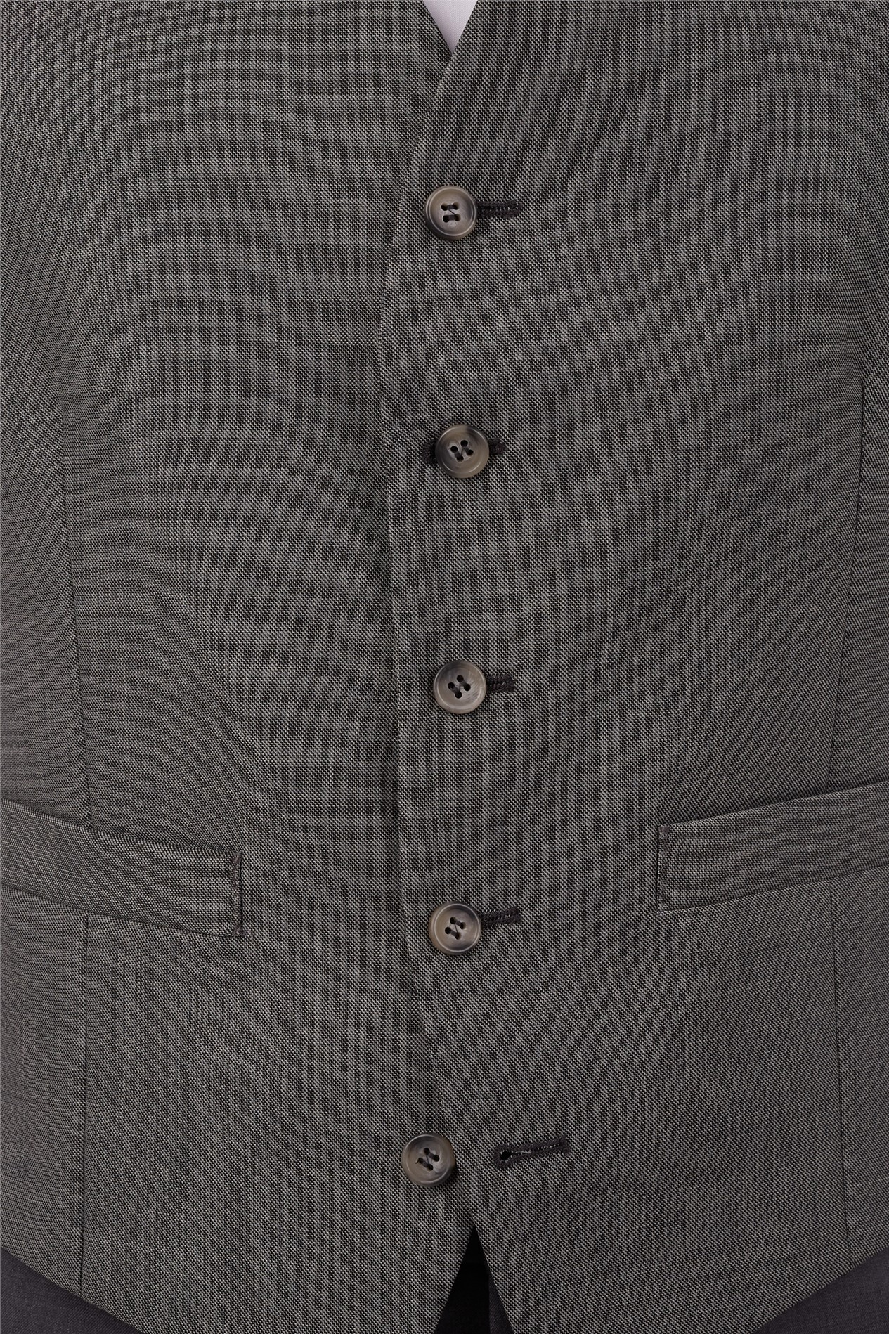 Scott by The Label Regular Fit Grey Pick And Pick Vest