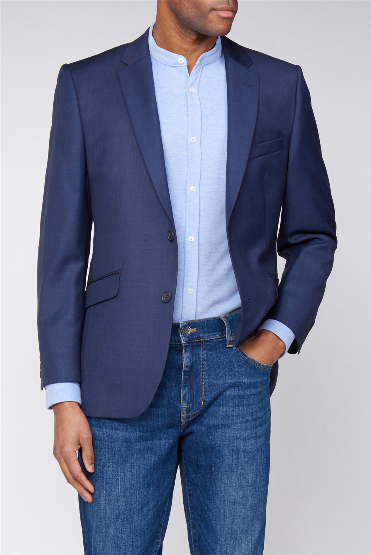 Scott by The Label Tailored Fit Ink Blue Jacket