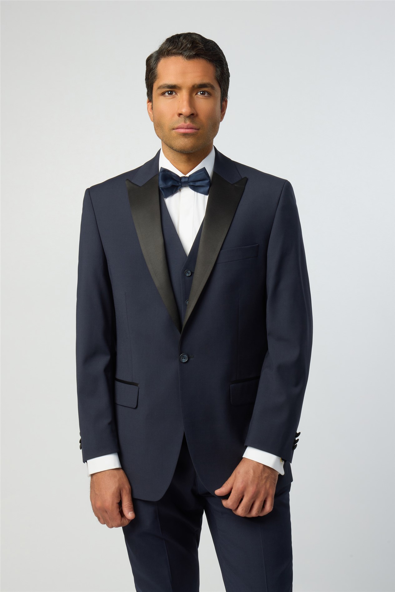 Scott by The Label Slim Fit Navy Plain Premier Fit Suit Jacket
