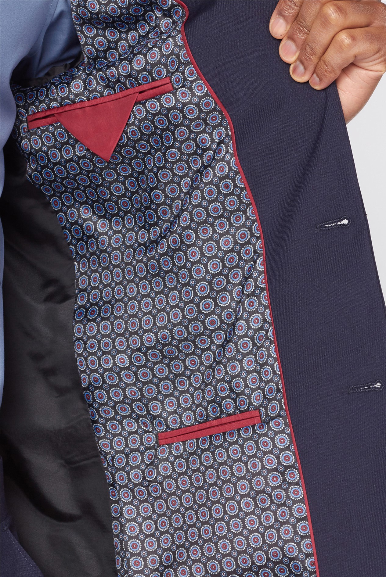 Scott by The Label Slim Fit Navy Plain Premier Fit Suit Jacket
