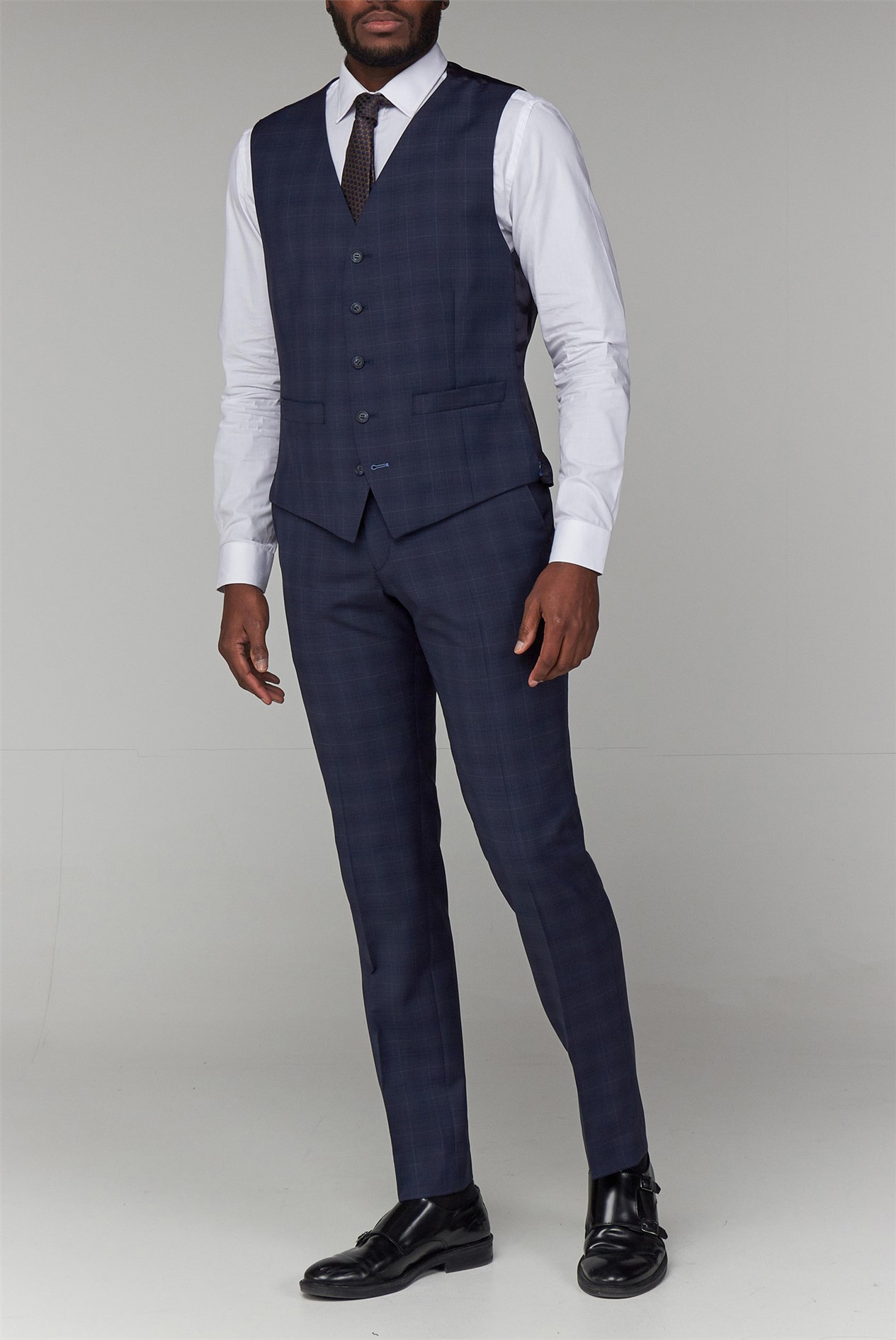 Scott by the Label Men's Slim Fit Blue Suit SuitDirect.co.uk
