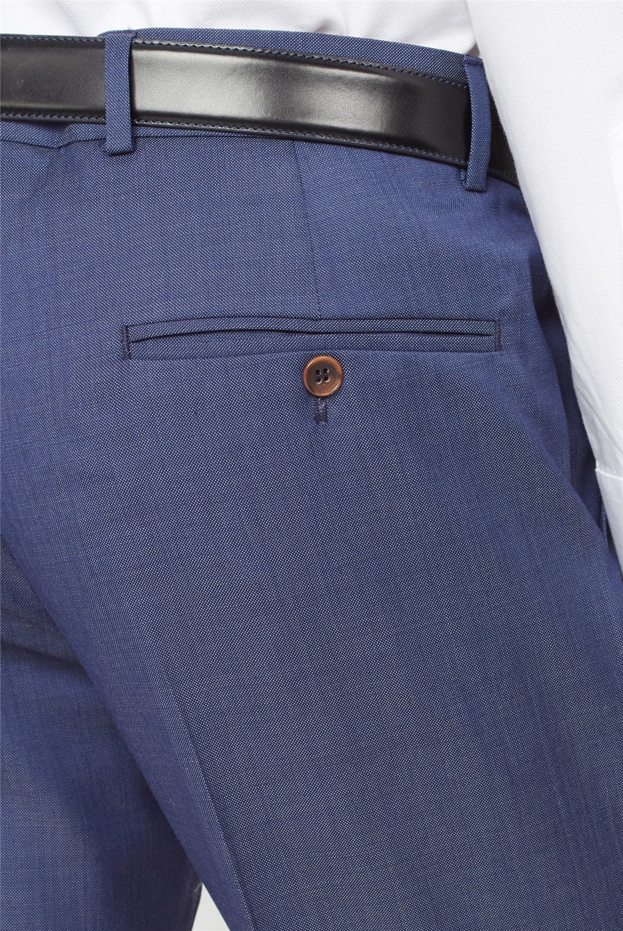 Scott by The Label Navy Pindot Slim Fit Trousers