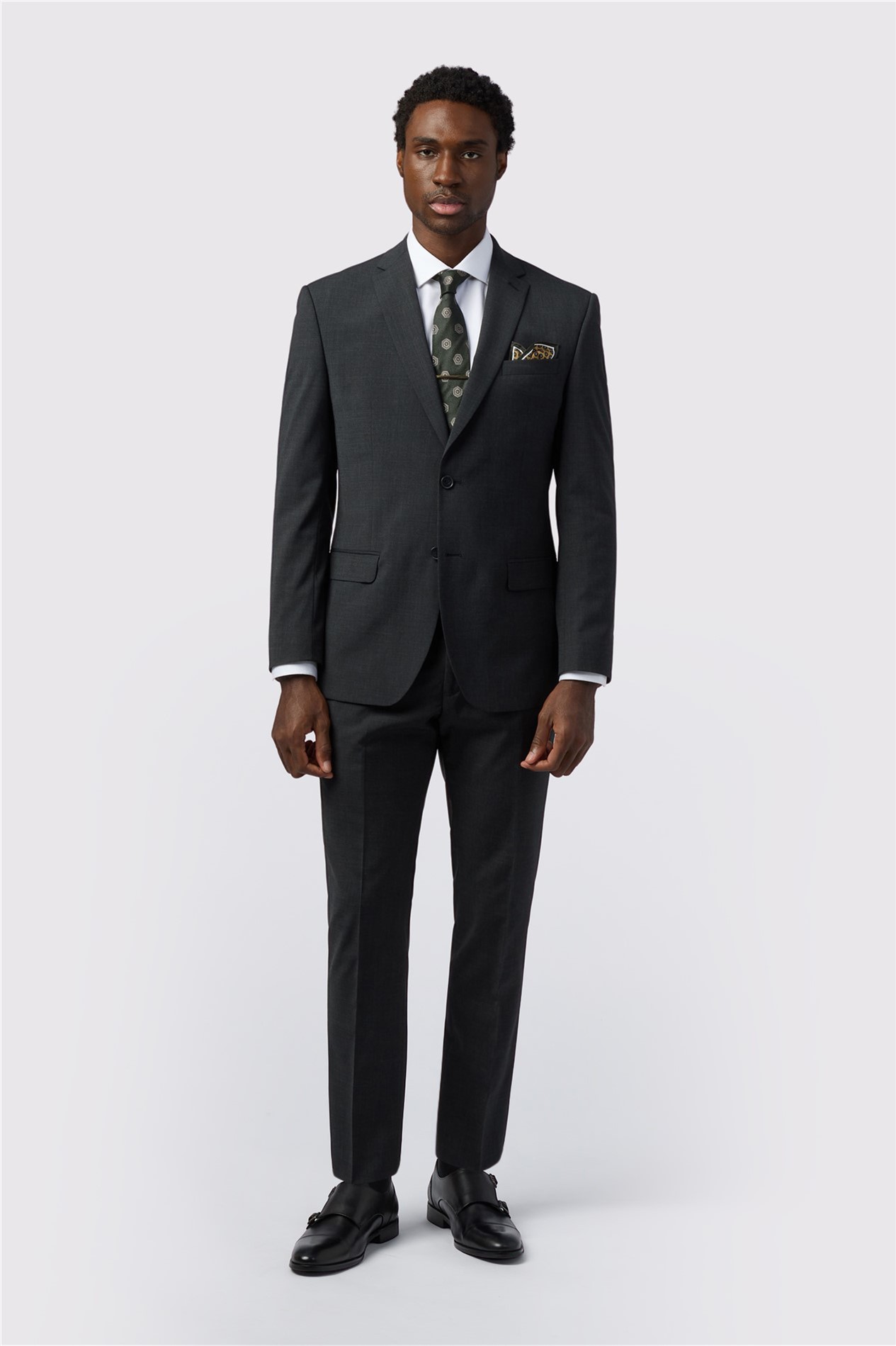 Alexandre Tailored Fit Grey Donegal Jacket
