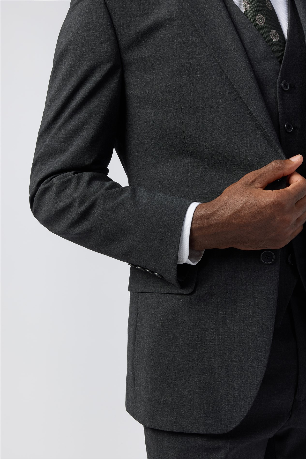 Alexandre Tailored Fit Grey Donegal Jacket