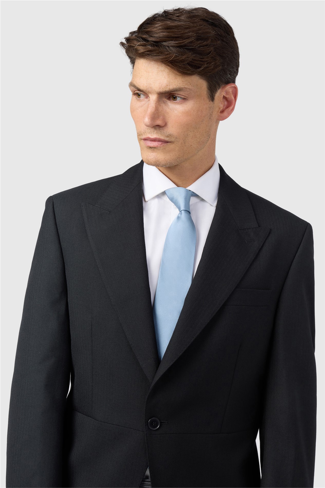 Alexander Regular Fit Berwick Black Wool Masonic Morning Jacket