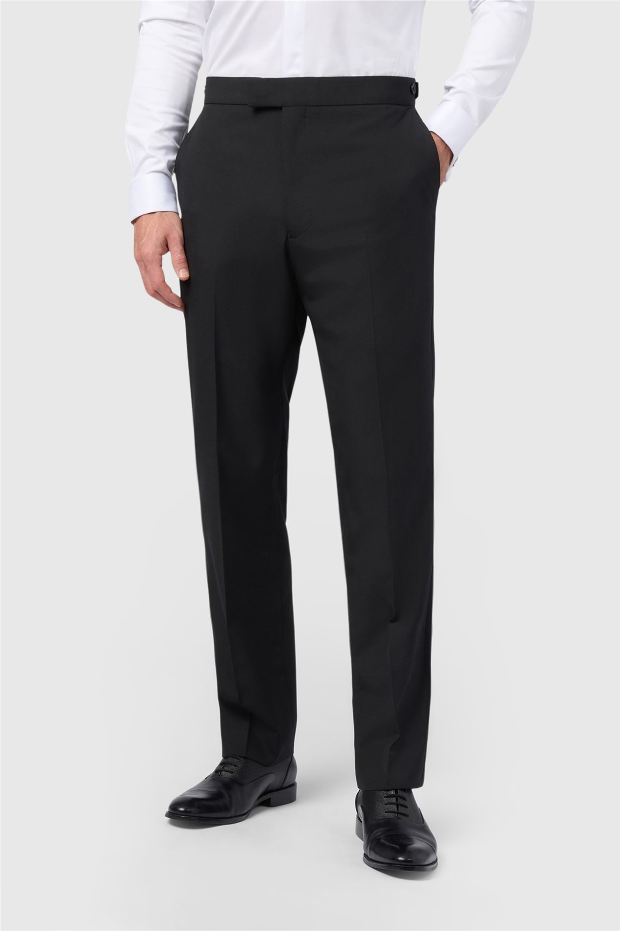 Alexandre Regular Fit Ellerton Black Trousers
