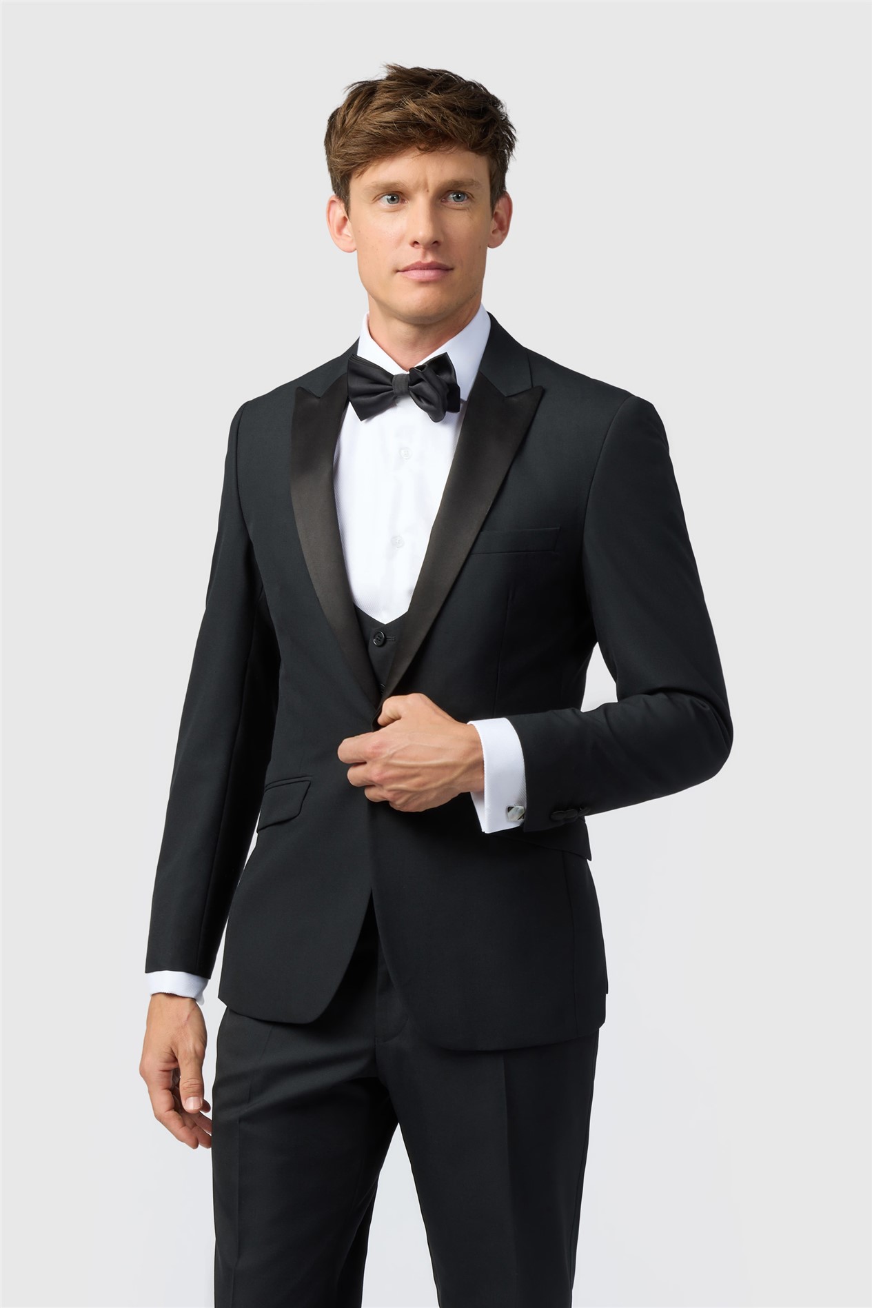 Alexandre Slim Fit Ellerton Black Jacket