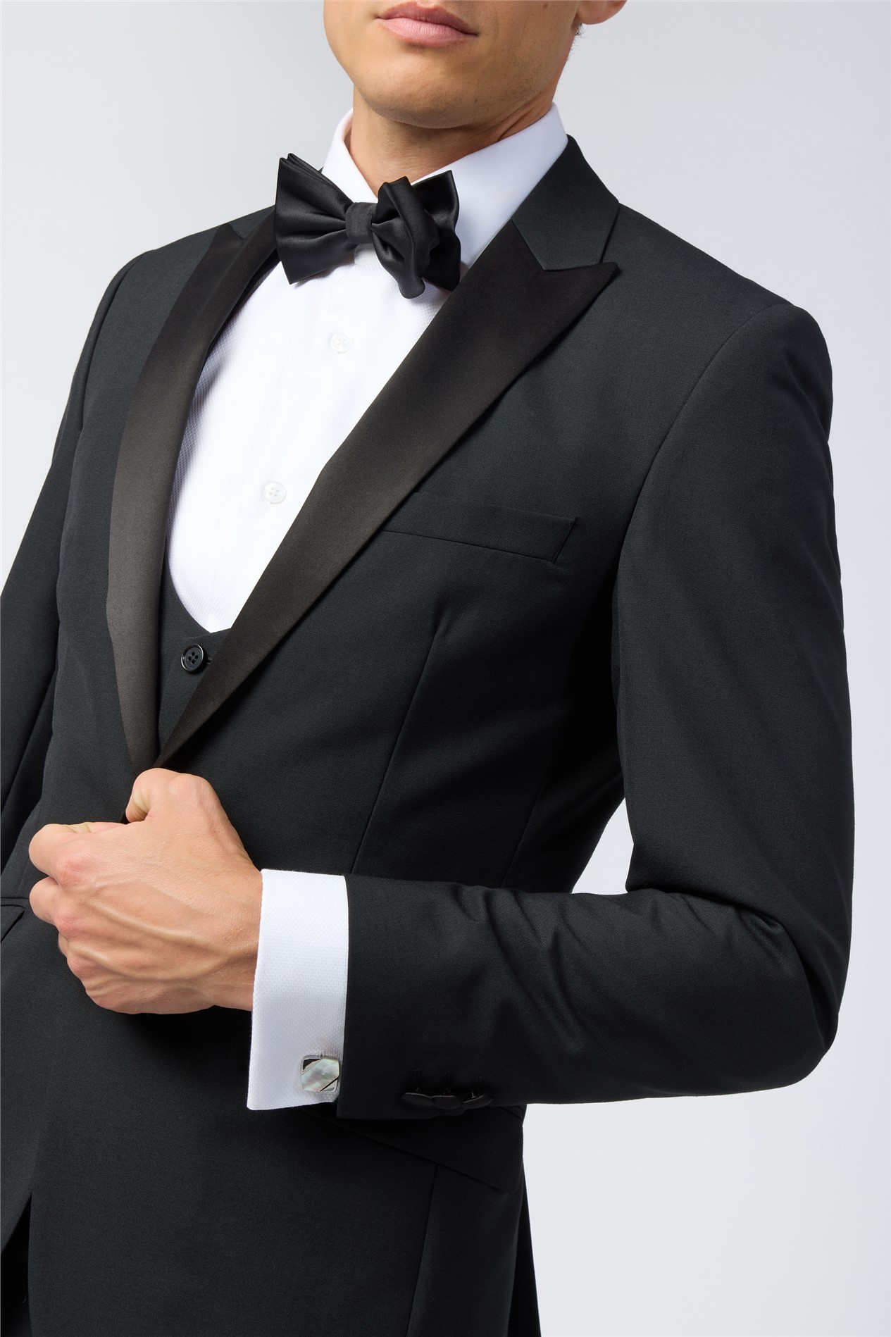 Alexandre Slim Fit Ellerton Black Jacket