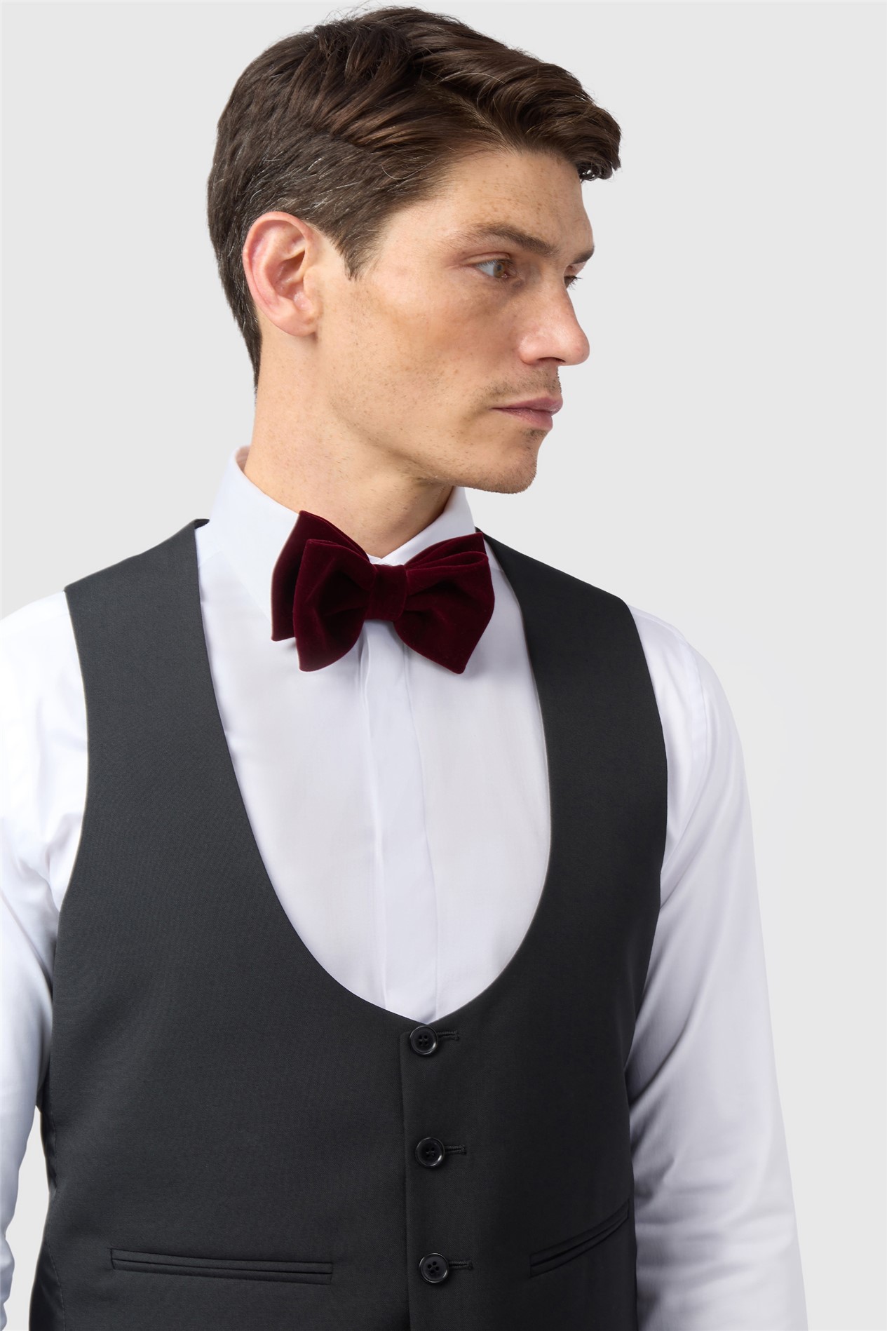 Alexandre Slim Fit Ellerton Black Waistcoat
