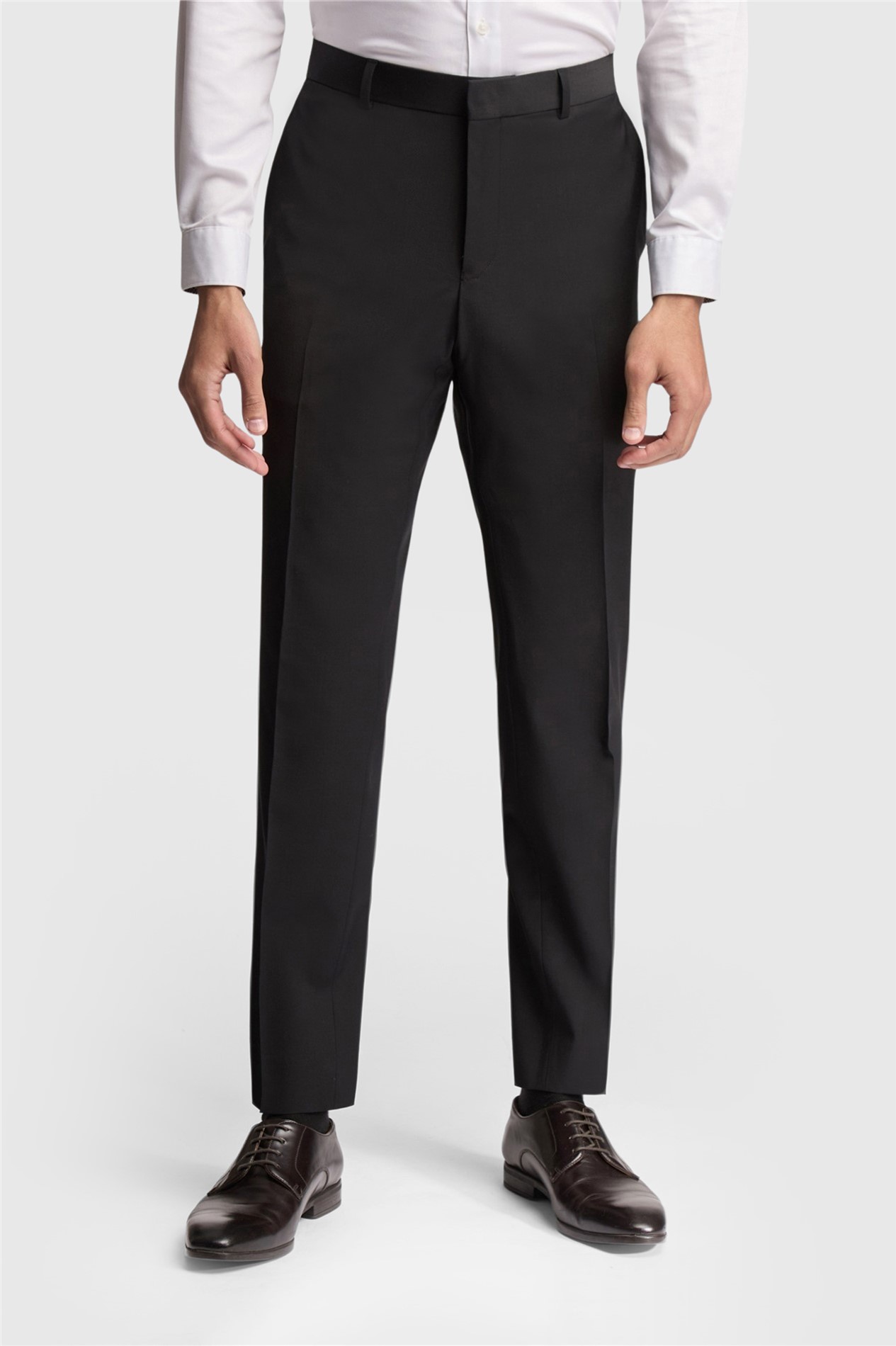 Ted Baker Slim Fit Black Panama Suit Trousers