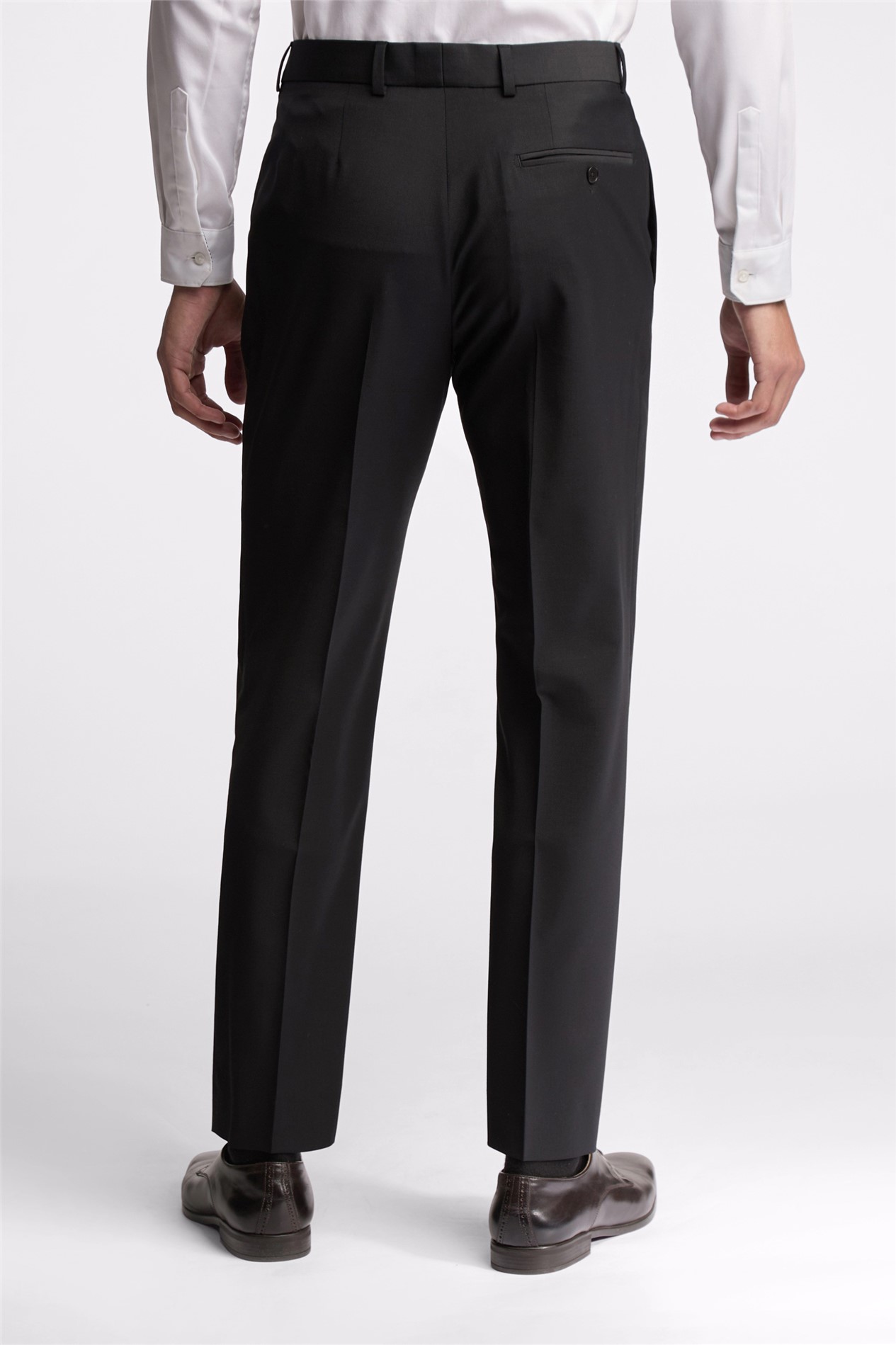 Ted Baker Slim Fit Black Panama Suit Trousers