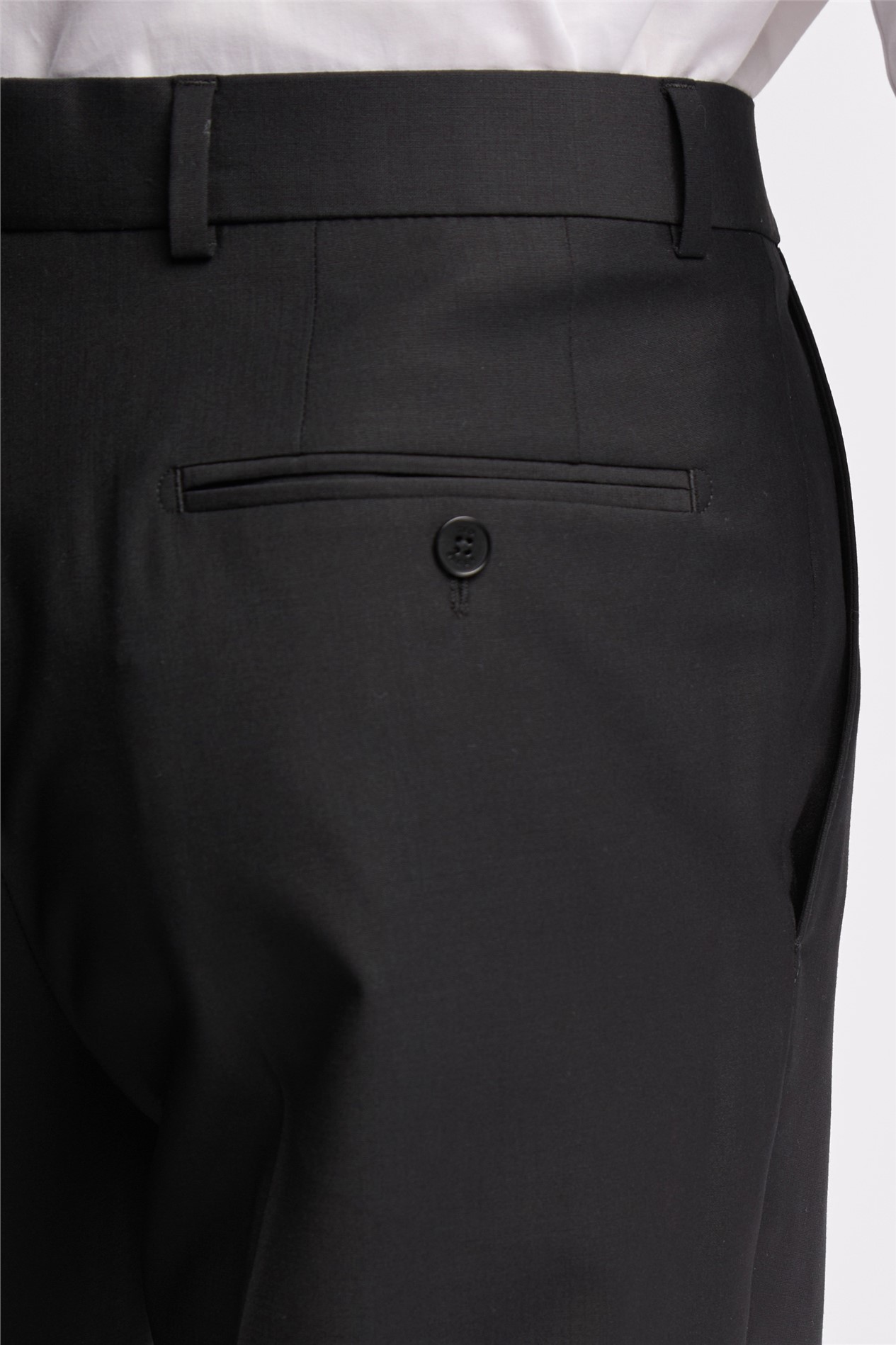 Ted Baker Slim Fit Black Panama Suit Trousers