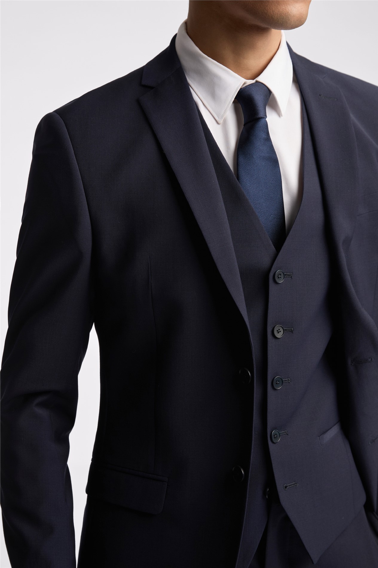 Ted Baker Slim Fit Navy Panama Jacket