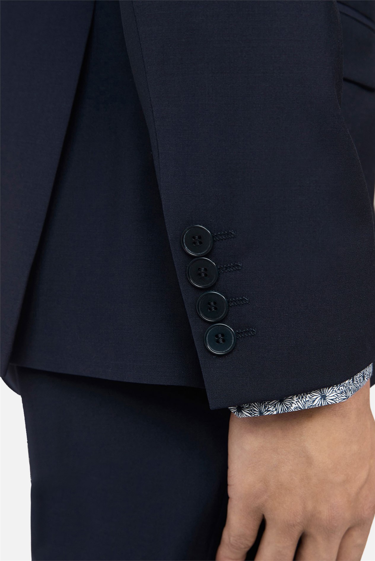 Ted Baker Slim Fit Navy Panama Jacket