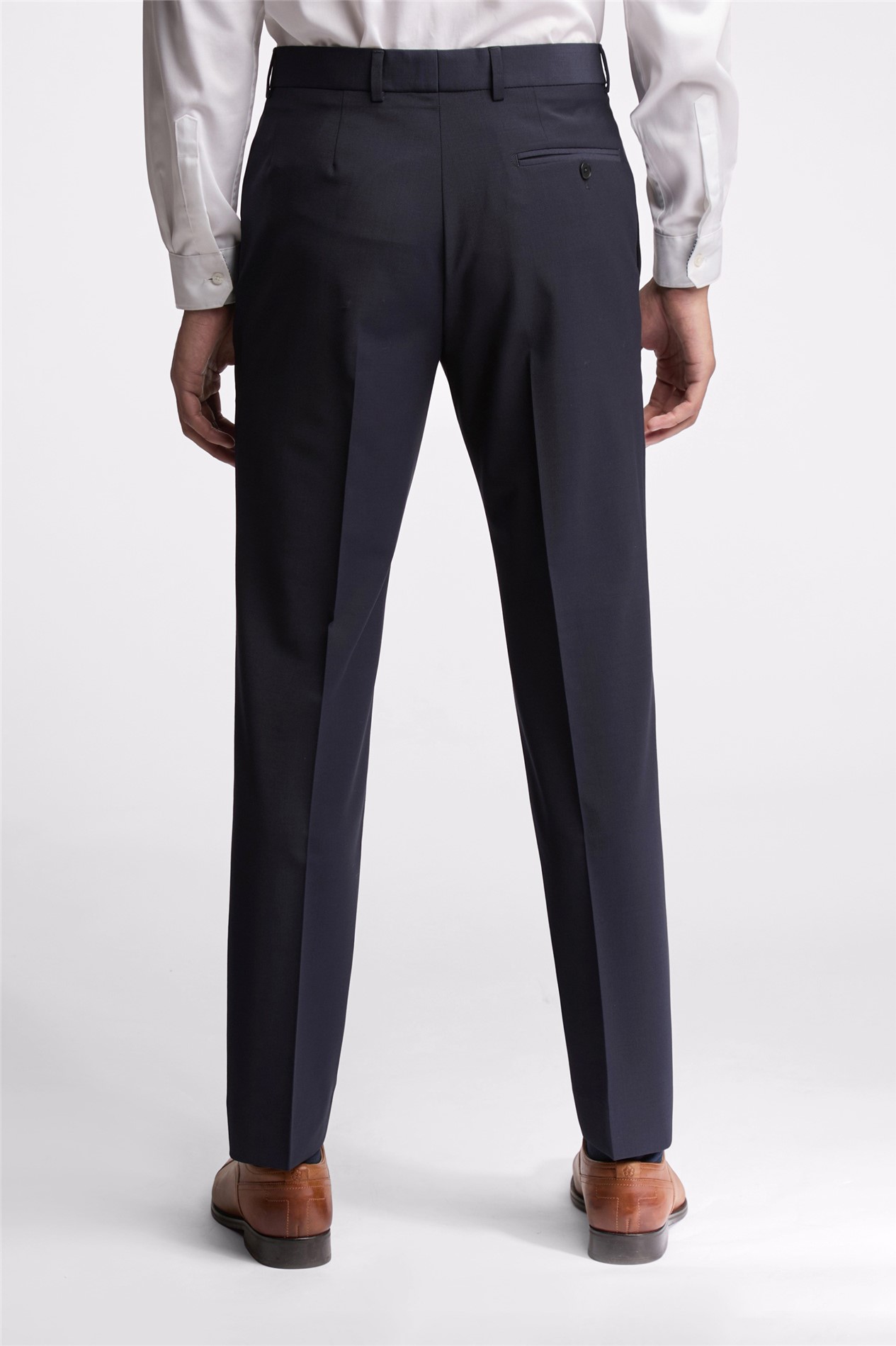 Ted Baker Slim Fit Navy Panama Suit Trousers