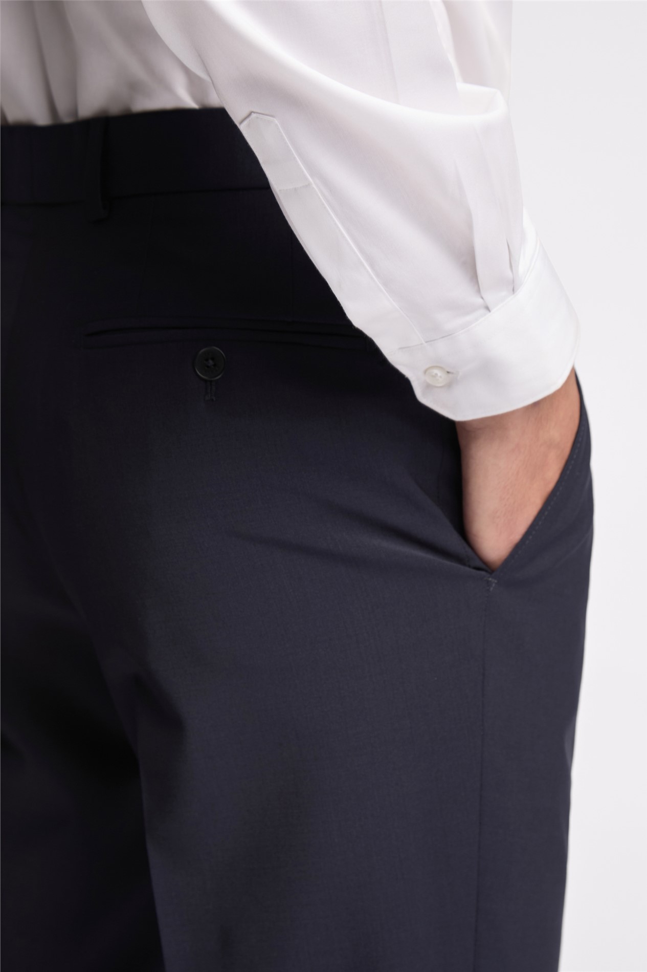 Ted Baker Slim Fit Navy Panama Suit Trousers