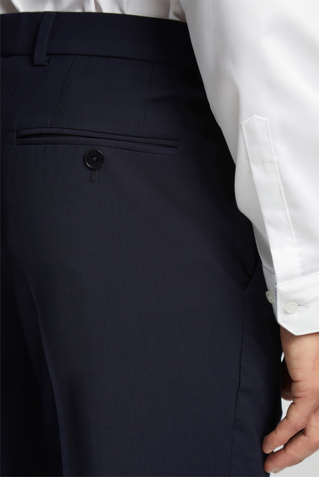 Ted Baker Slim Fit Navy Panama Suit Trousers