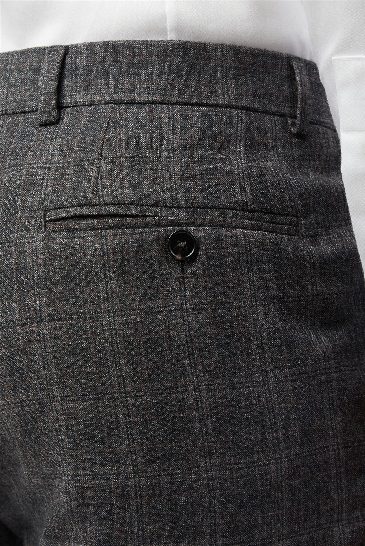  Grey Heritage Check Trousers