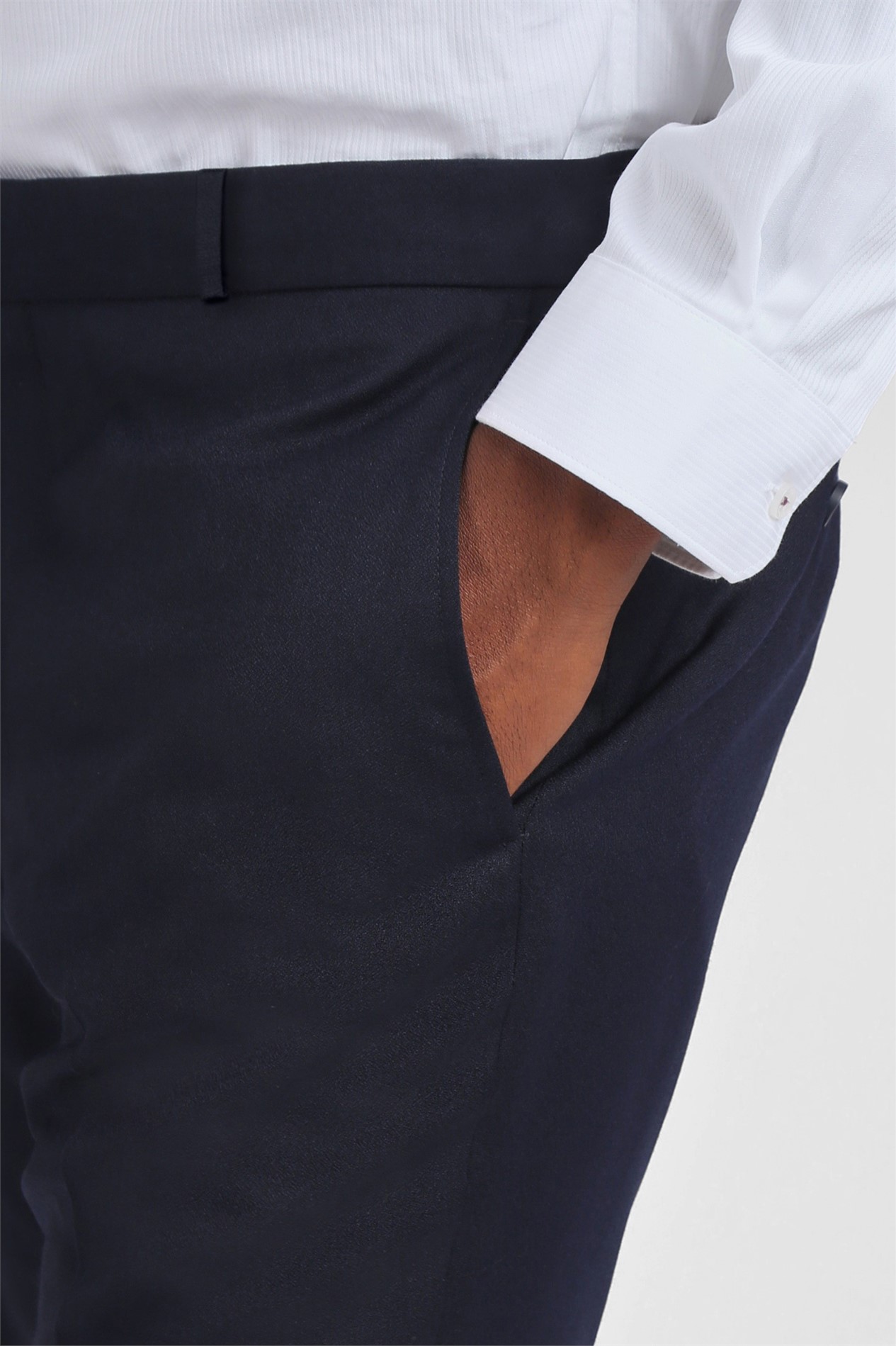  Navy Tuxedo Slim Trousers