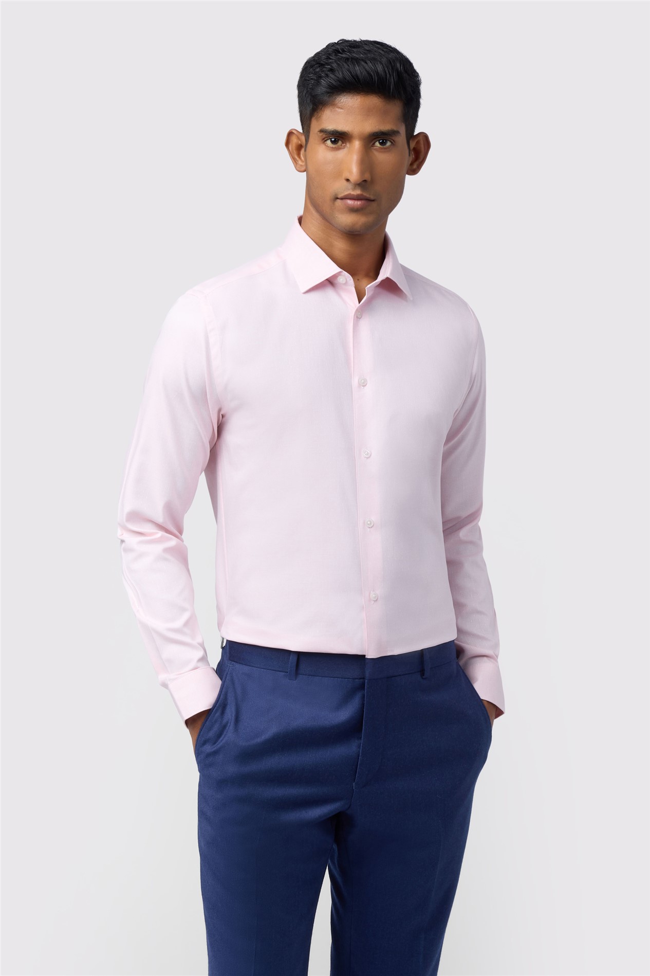 Ted Baker Slim Fit Tarvos Light Pink Micro Dot Shirt
