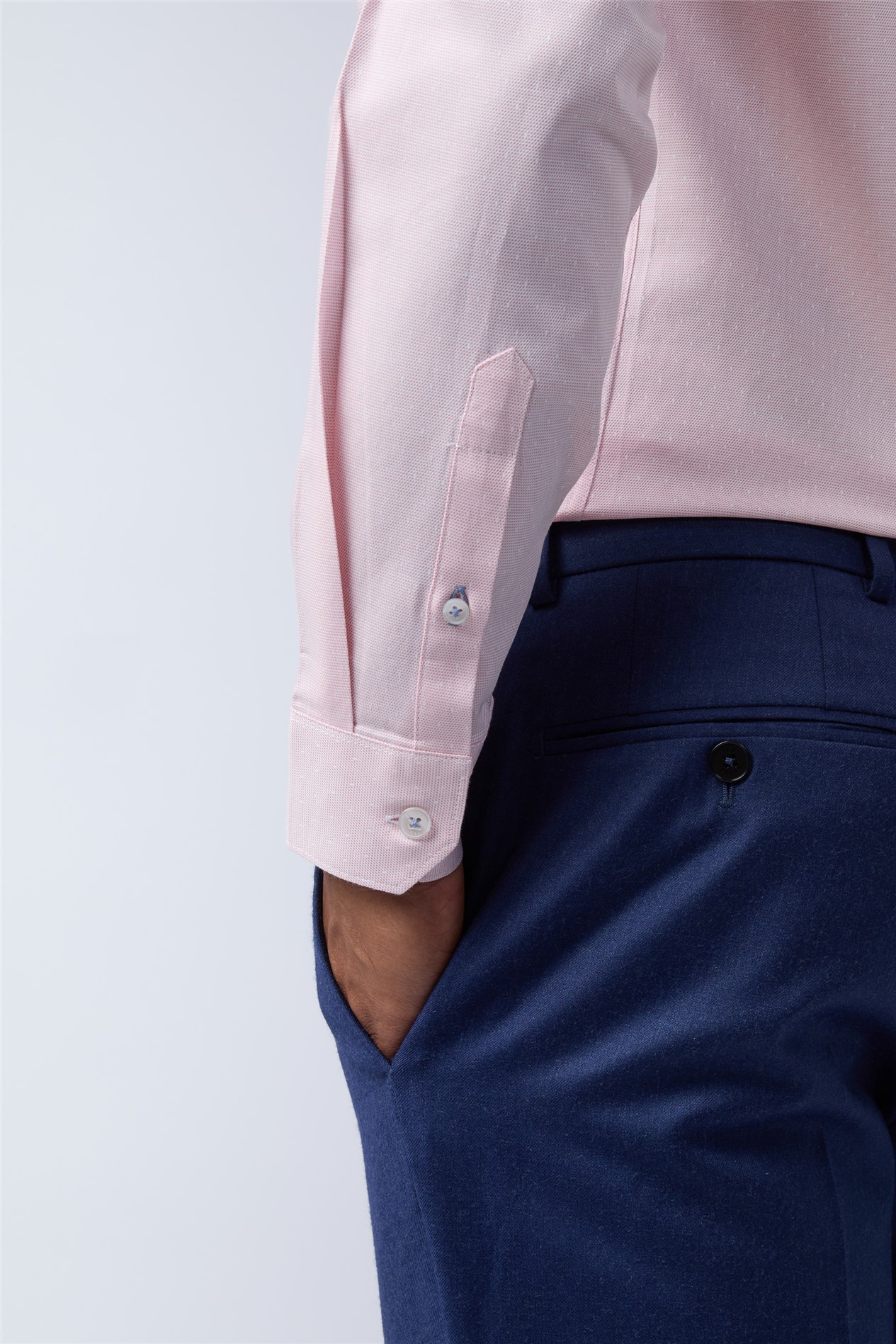 Ted Baker Slim Fit Tarvos Light Pink Micro Dot Shirt