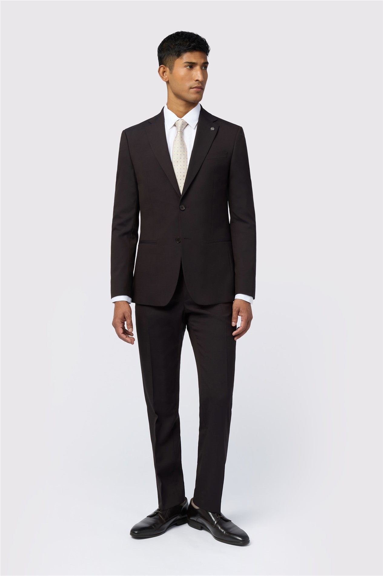 Ted Baker Slim Fit Alben Midnight Plum Tonic Jacket