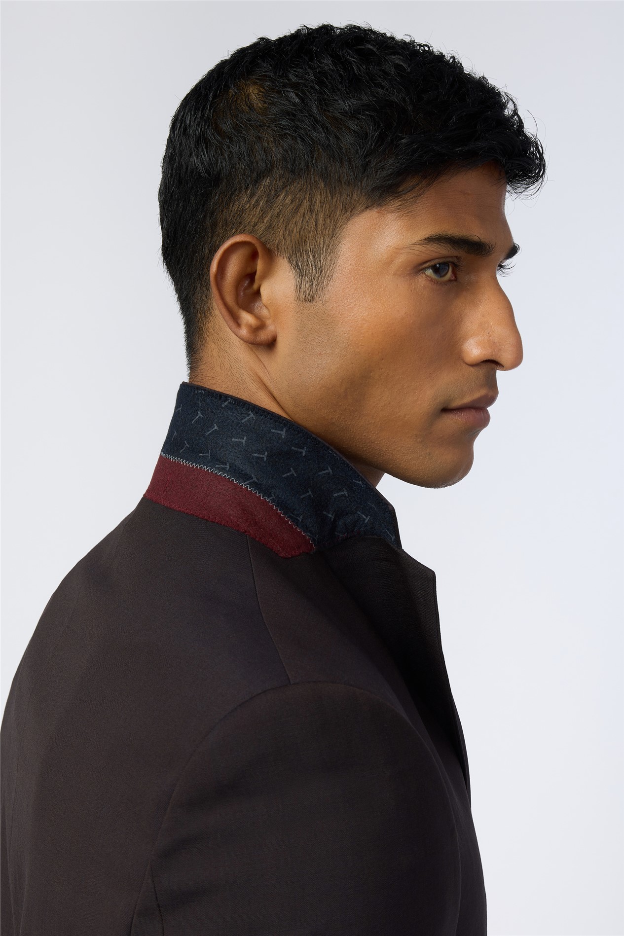Ted Baker Slim Fit Alben Midnight Plum Tonic Jacket