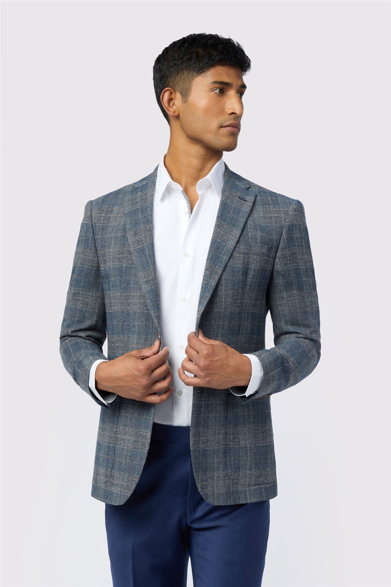 Ted Baker Slim Fit Galvin Blue Check Blazer