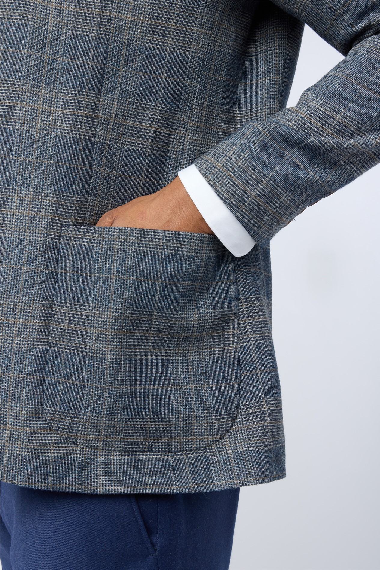 Ted Baker Slim Fit Galvin Blue Check Blazer