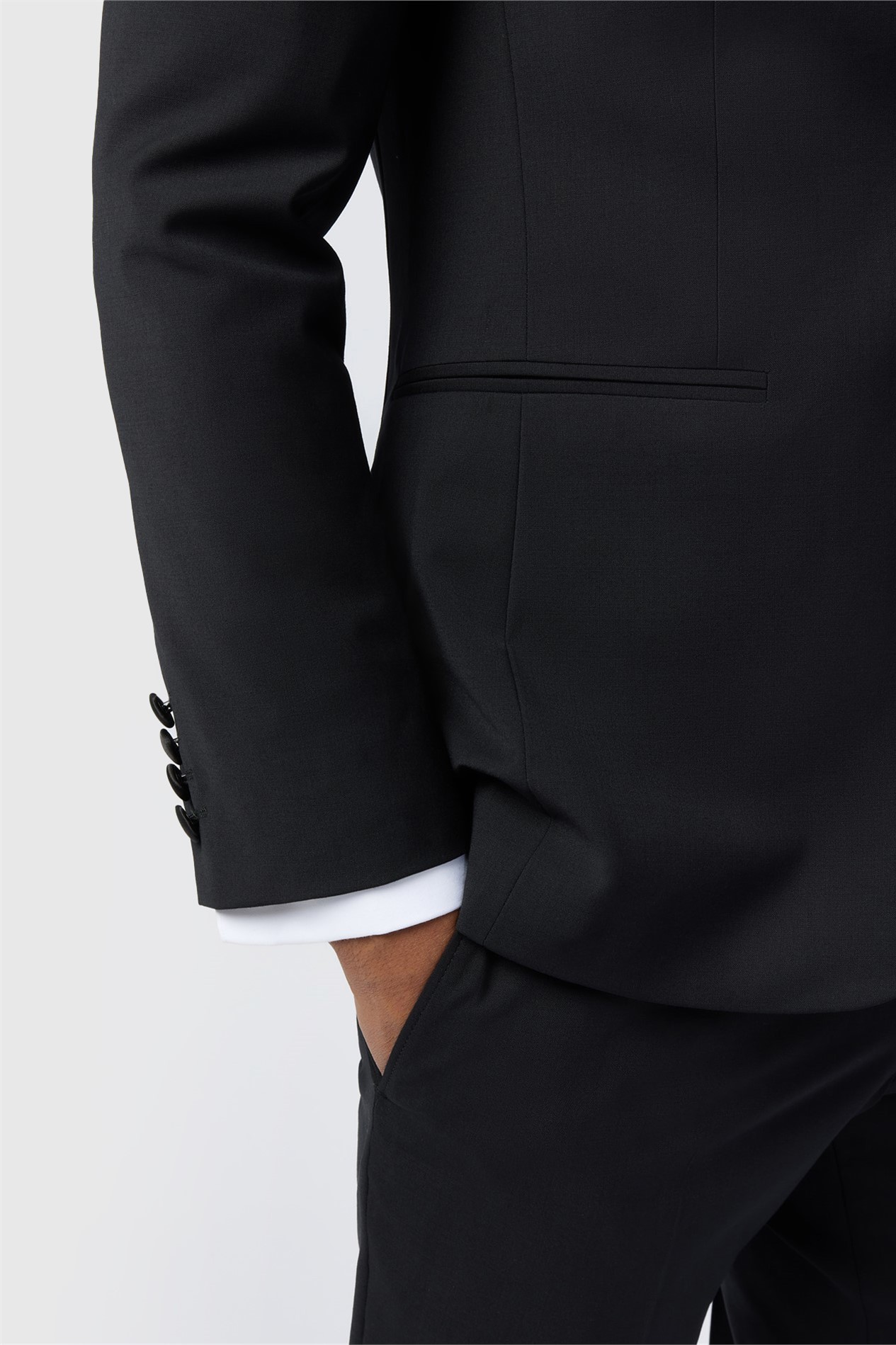 Ted Baker Slim Fit Performance Super Black Tuxedo Jacket 