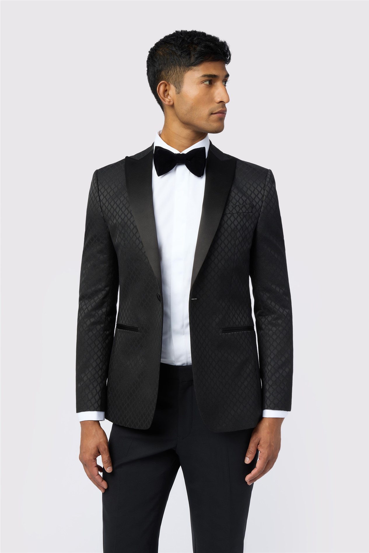 Ted Baker Slim Fit Sabine Black Diamond Jacquard Jacket