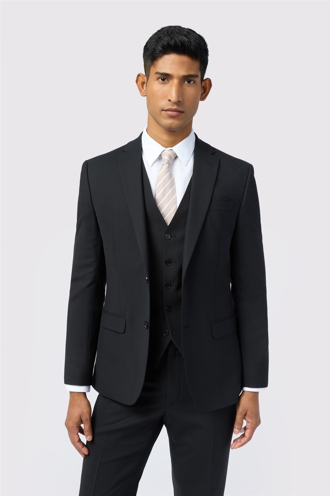 Ted Baker Slim Fit Performance Black Panama Jacket
