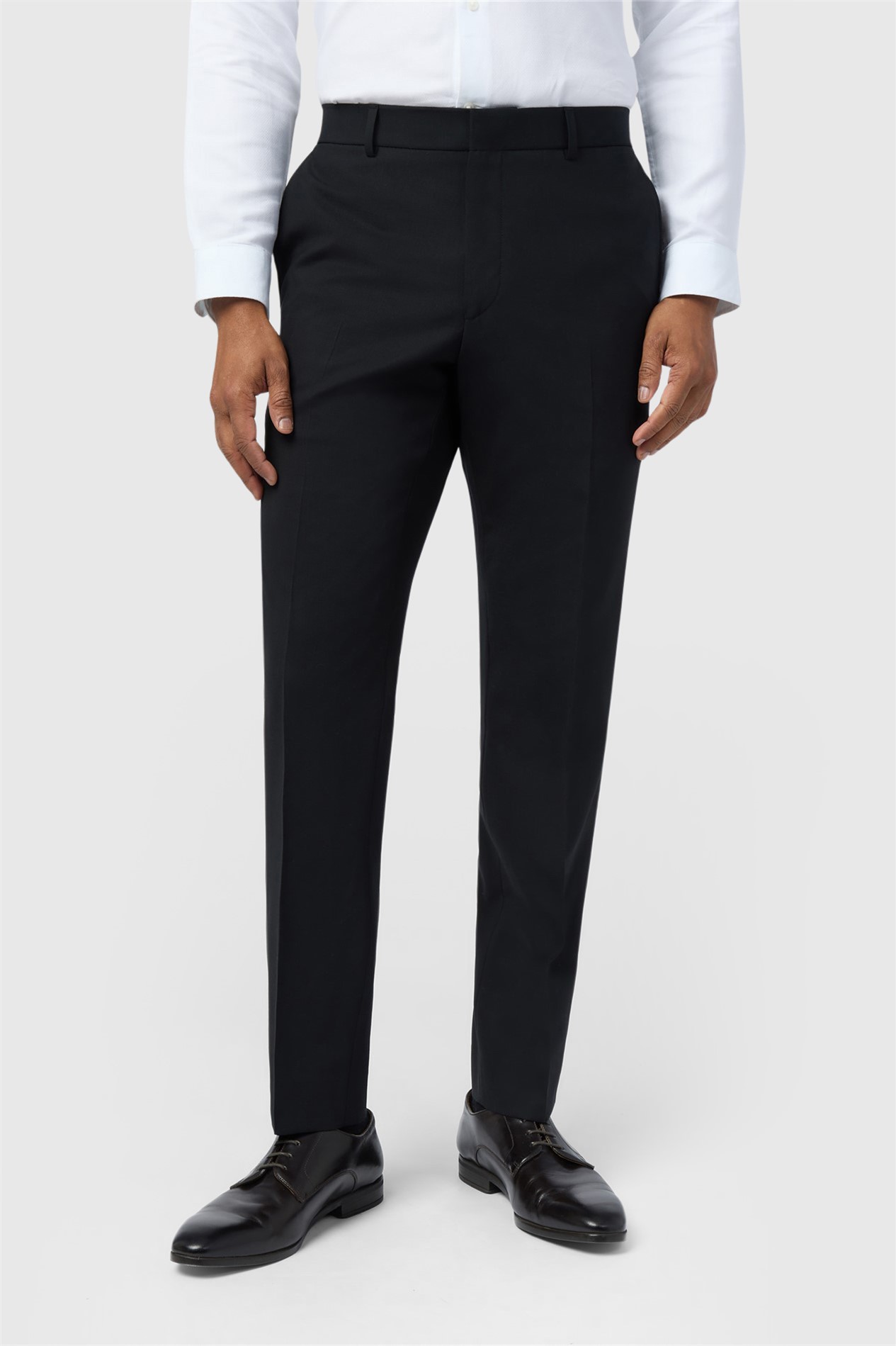 Ted Baker Slim Fit Performance Black Panama Trousers
