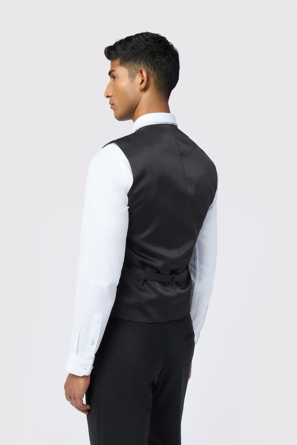Ted Baker Slim Fit Performance Black Panama Waistcoat
