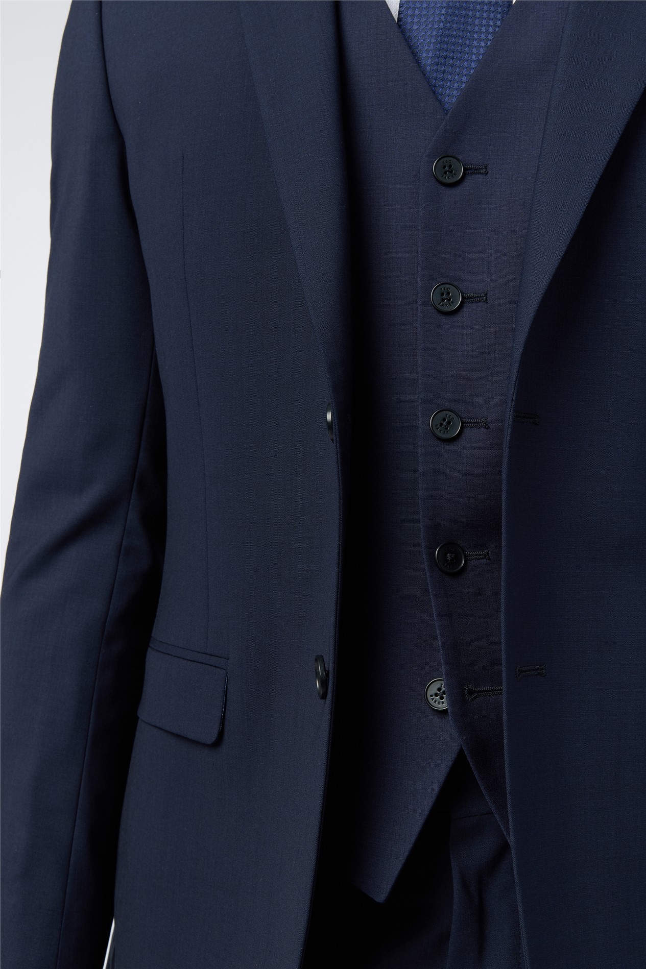 Ted Baker Slim Fit Performance Navy Panama Jacket
