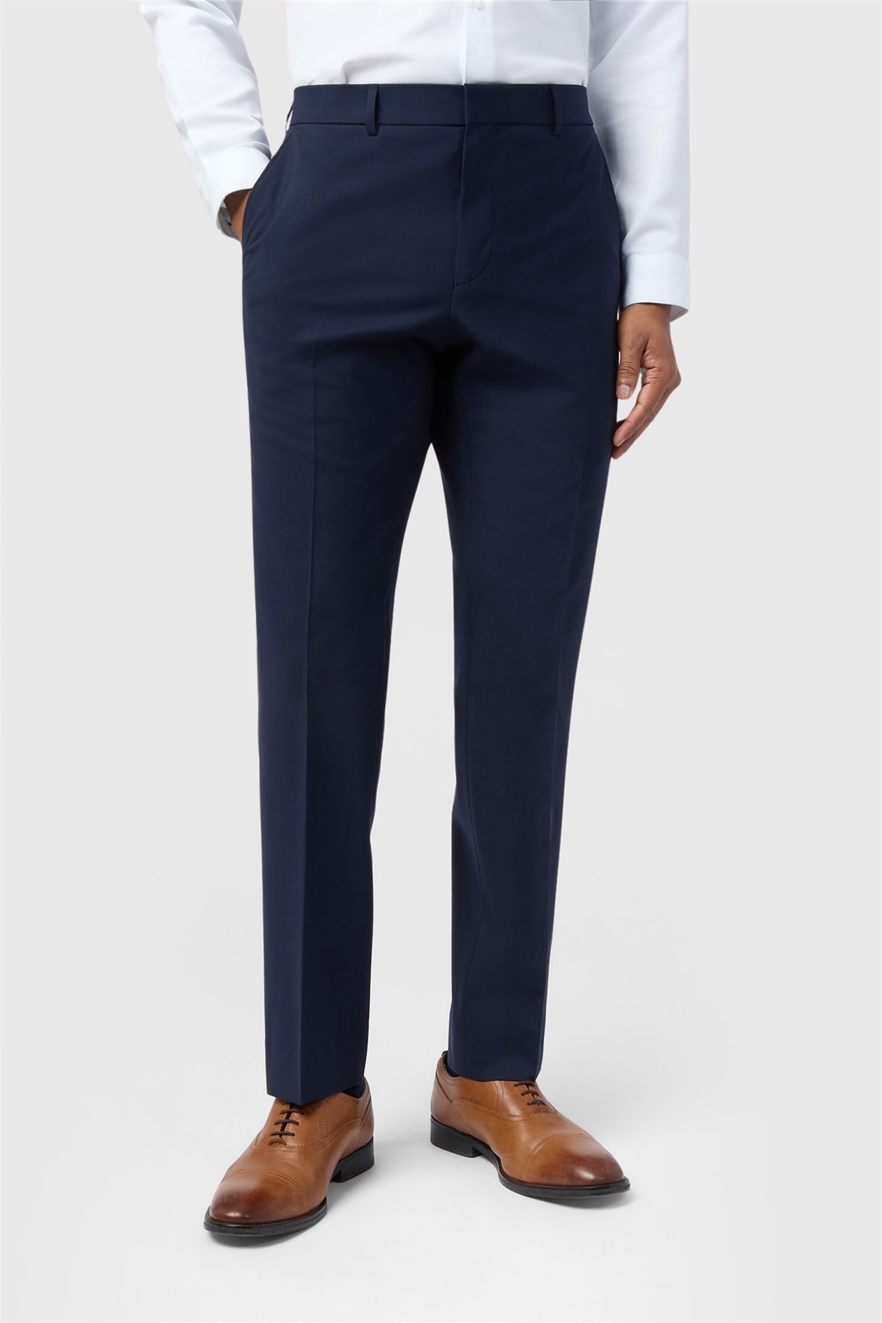 Ted Baker Slim Fit Performance Navy Performance Panama Trousers
