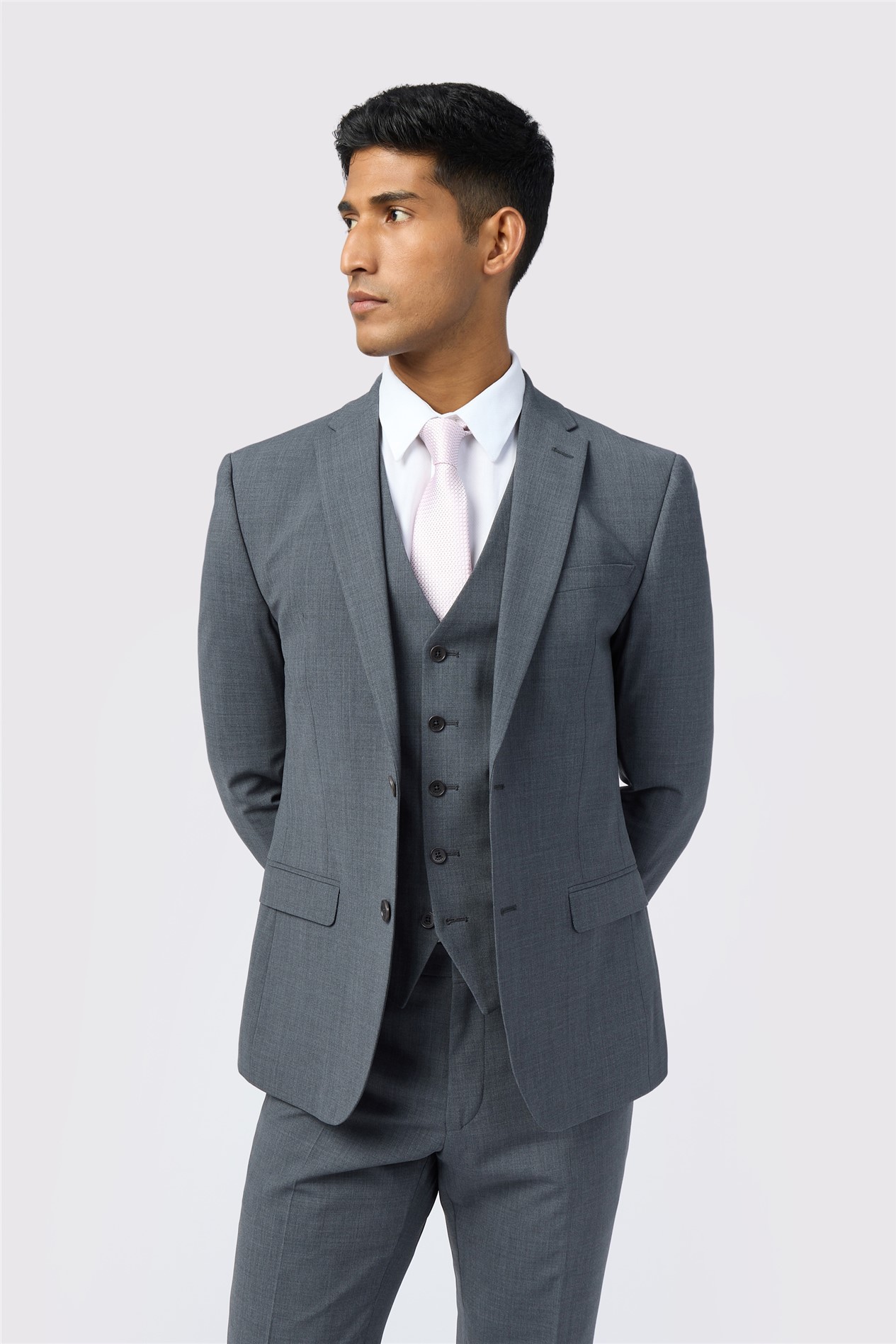 Ted Baker Slim Fit Performance Charcoal Panama Jacket

