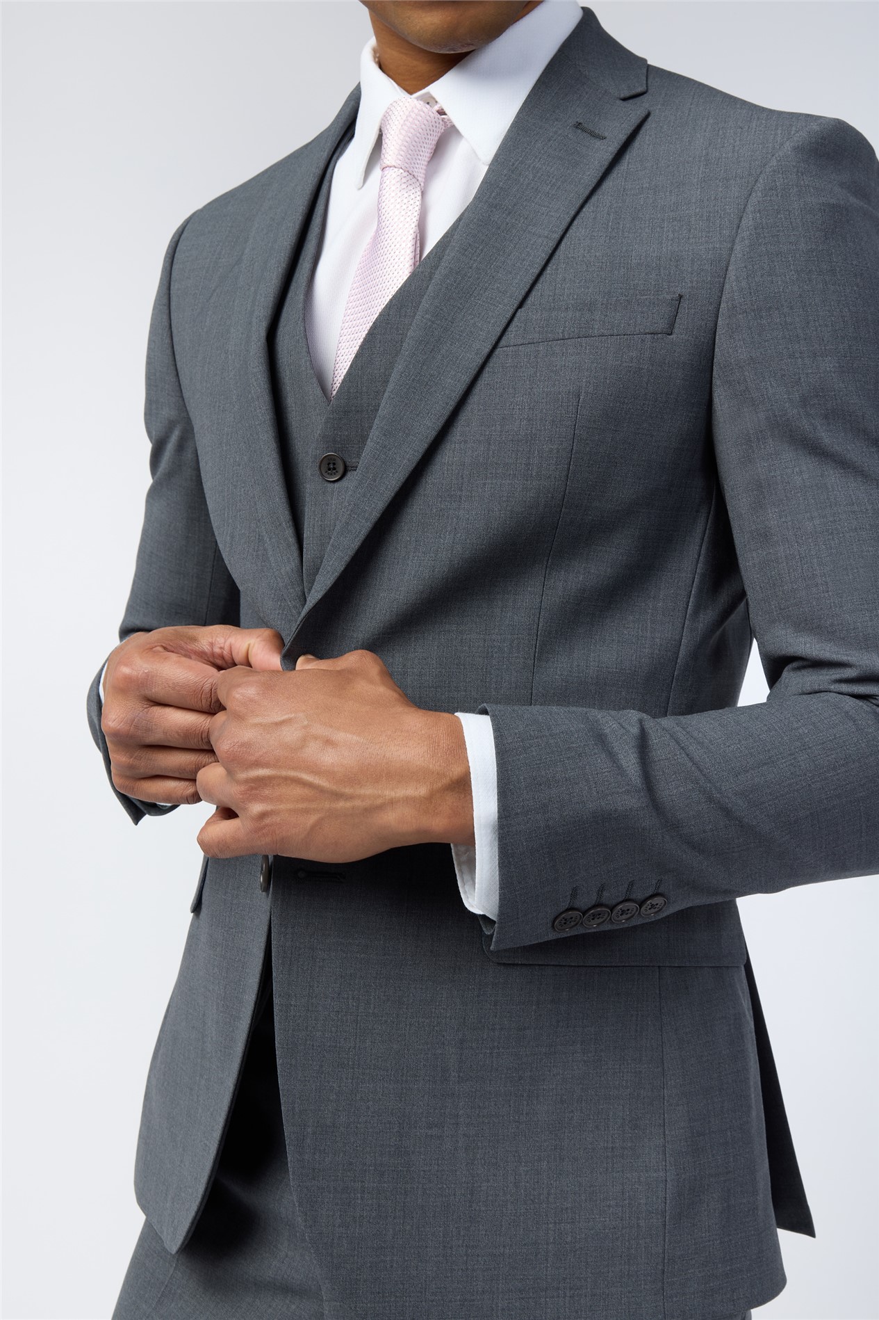 Ted Baker Slim Fit Performance Charcoal Panama Jacket
