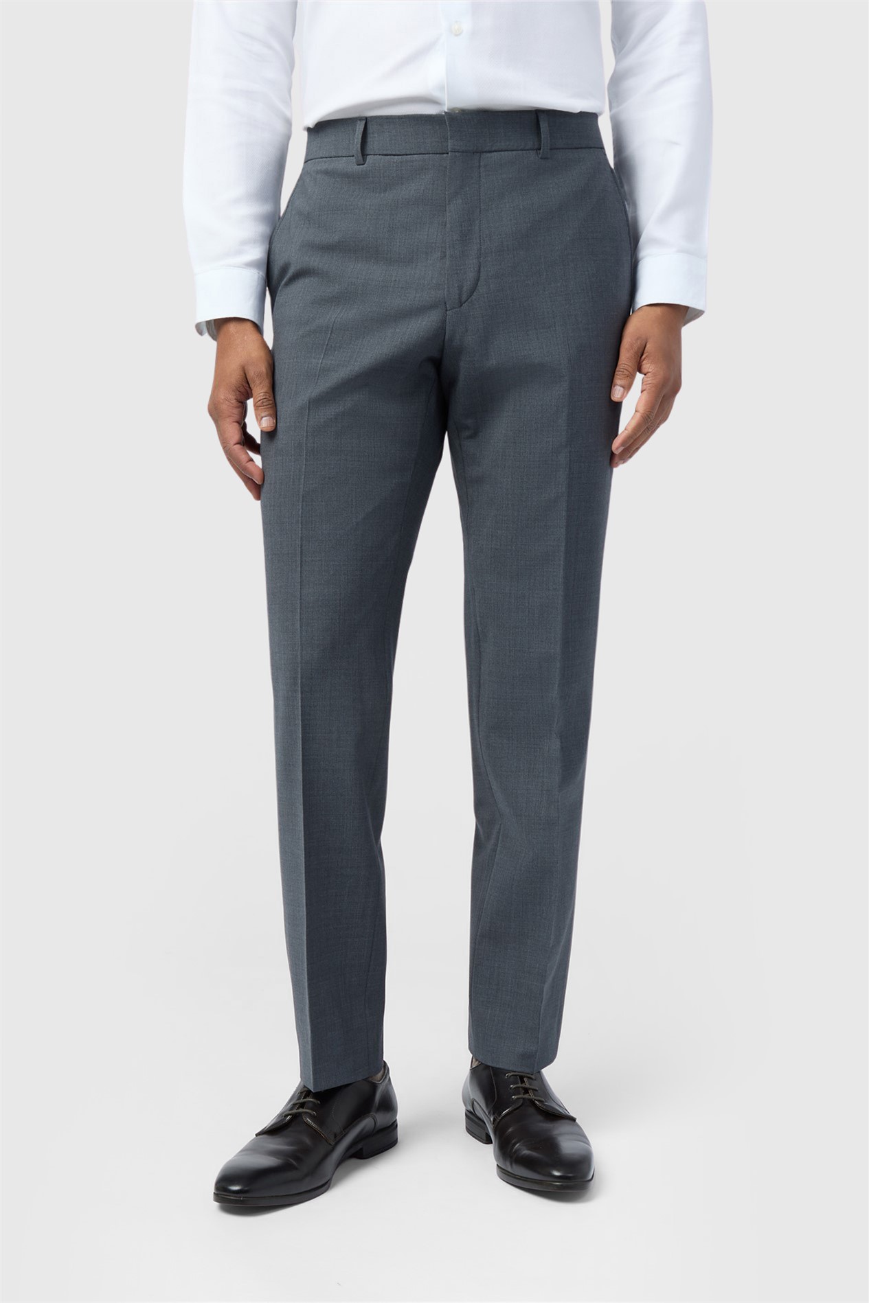 Ted Baker Slim Fit Performance Charcoal Panama Trousers
