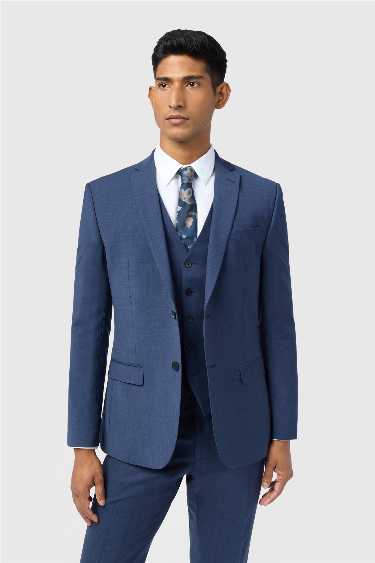 Ted Baker Slim Fit Performance Blue Panama Jacket
