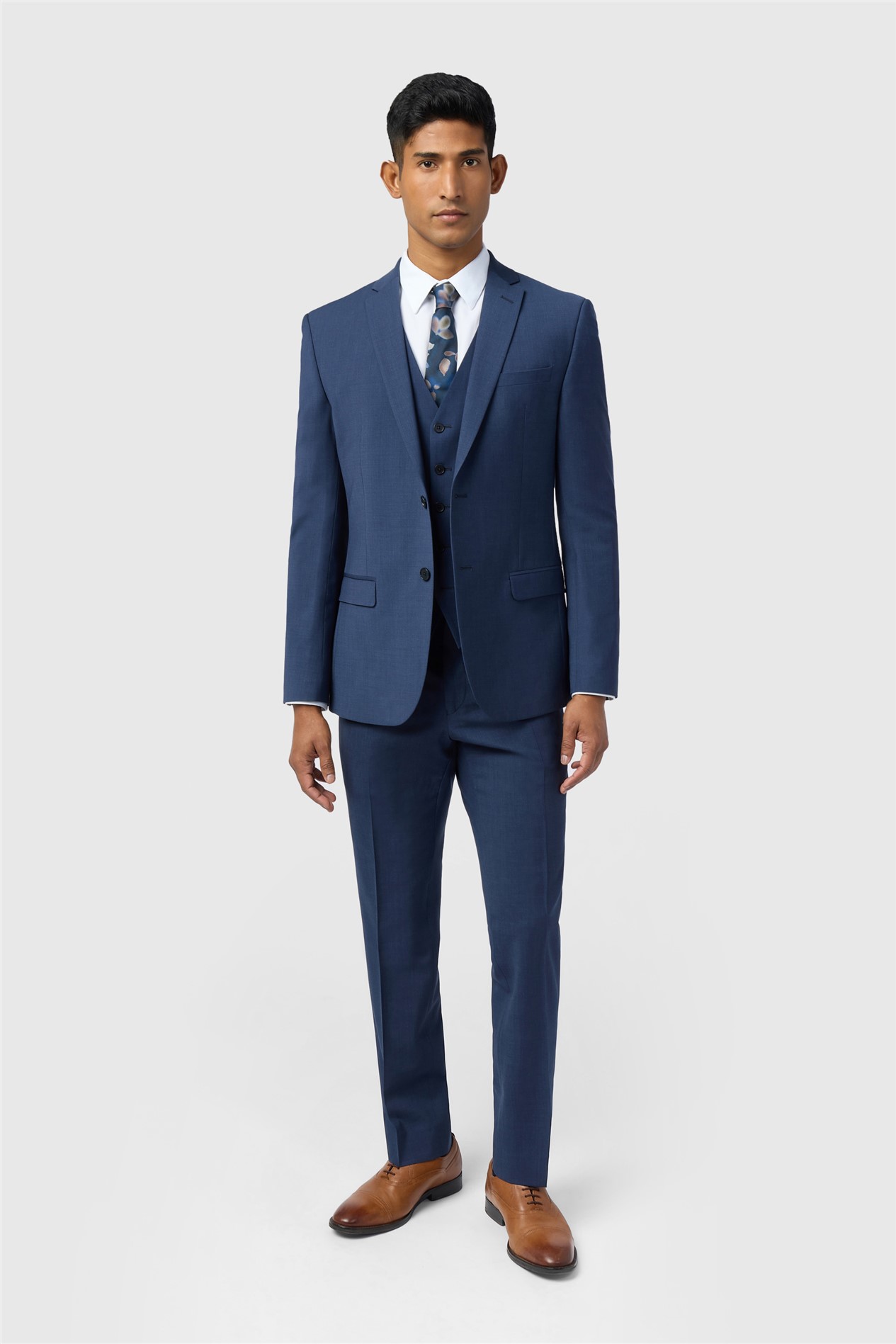 Ted Baker Slim Fit Performance Blue Panama Jacket
