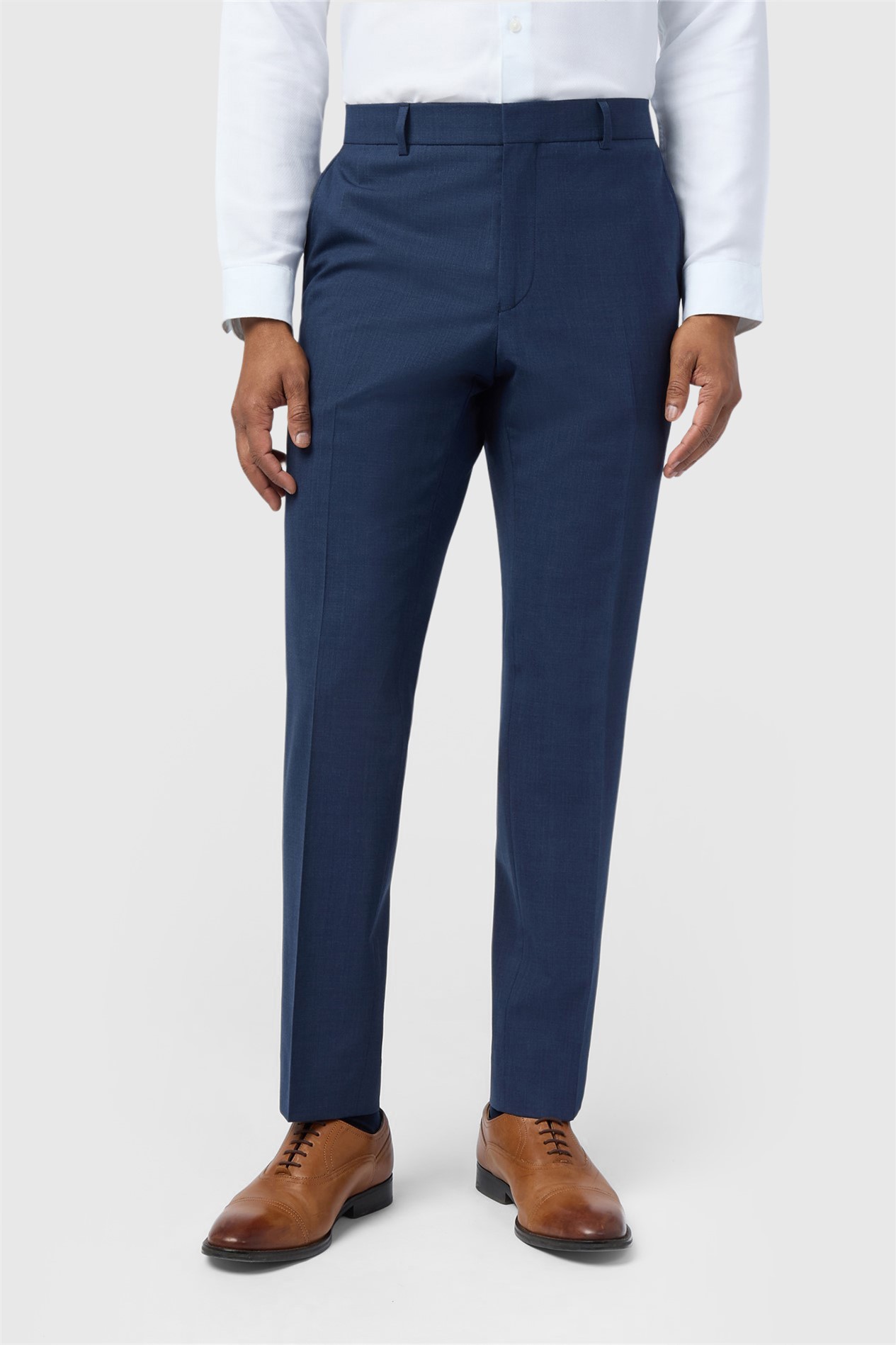 Ted Baker Slim Fit Performance Blue Panama Trousers
