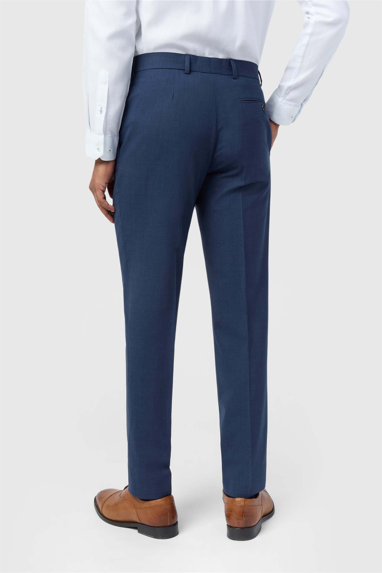 Ted Baker Slim Fit Performance Blue Panama Trousers

