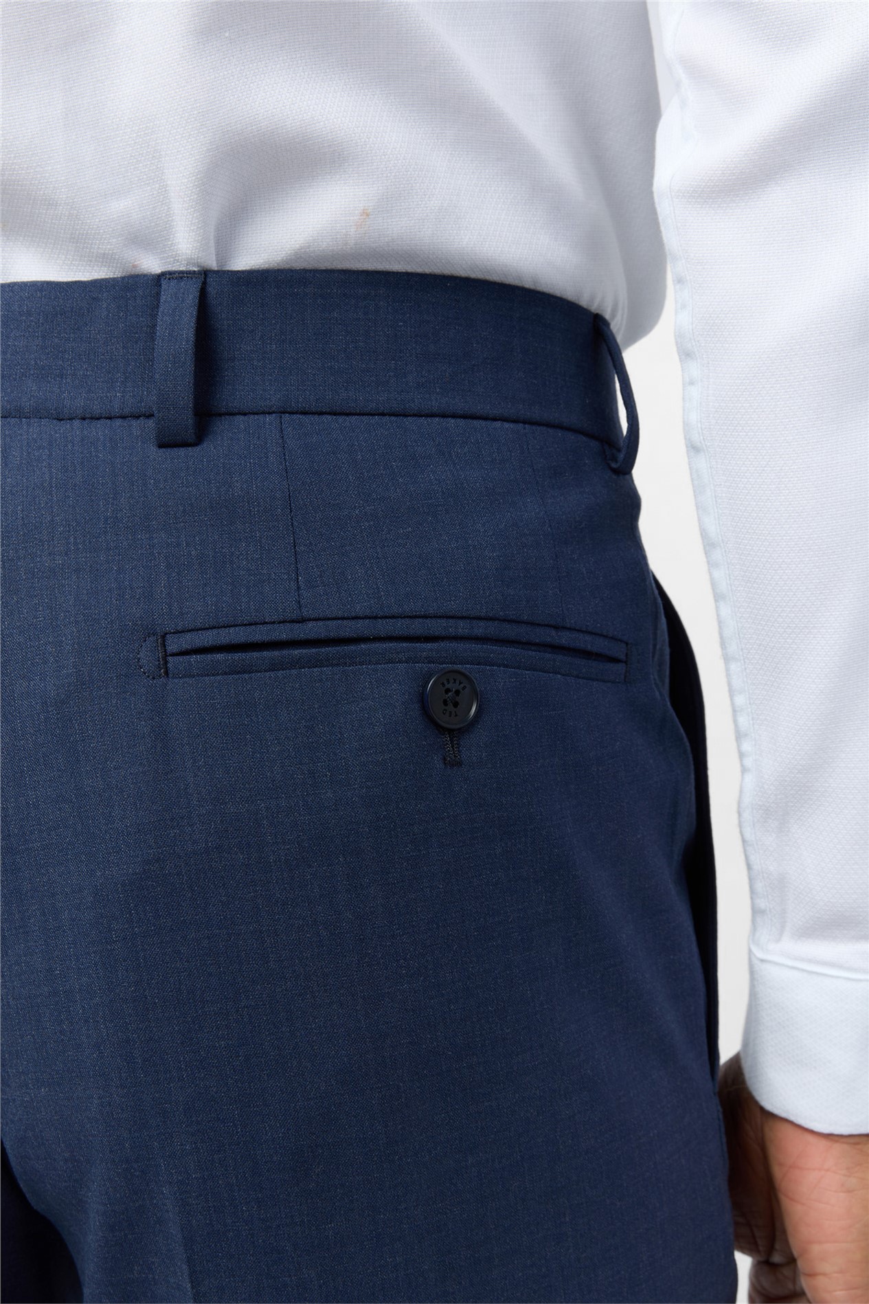 Ted Baker Slim Fit Performance Blue Panama Trousers
