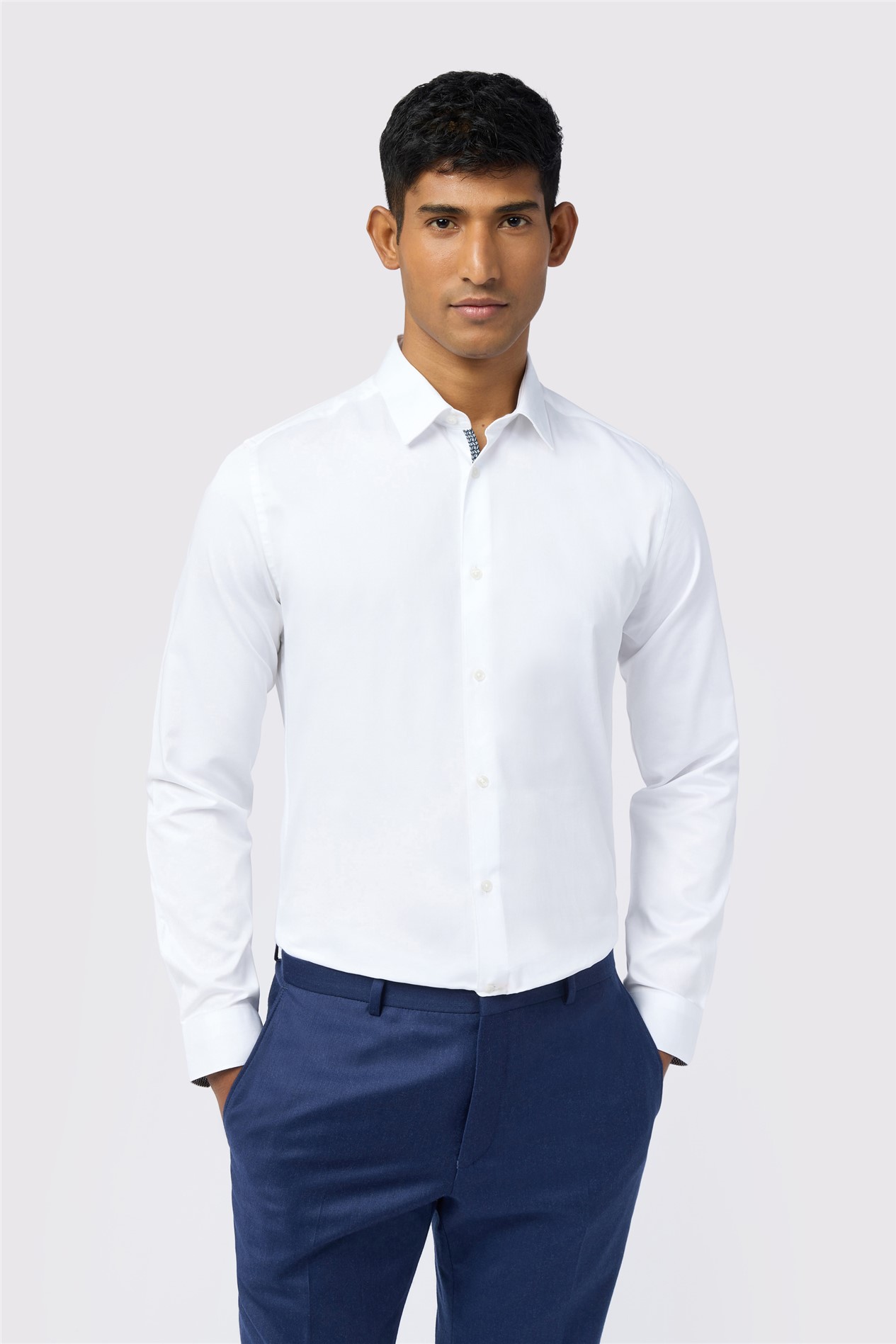 Ted Baker Slim Fit Emile White Stretch Shirt